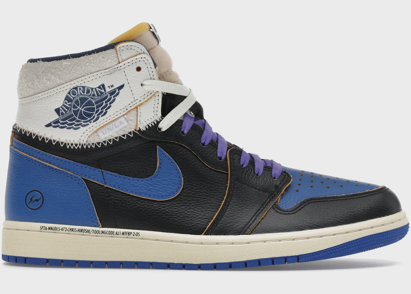 Jordan Air Jordan 1 Retro High Original SP Fragment x Union LA Sport Royal Blue - Size US M 8