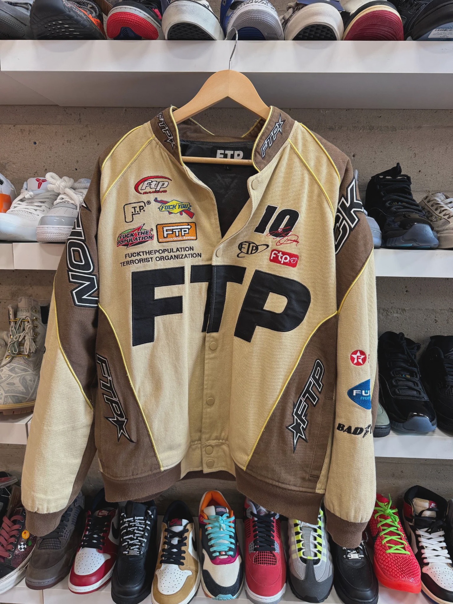 FTP FTP Pit Crew Jacket Tan - Size L