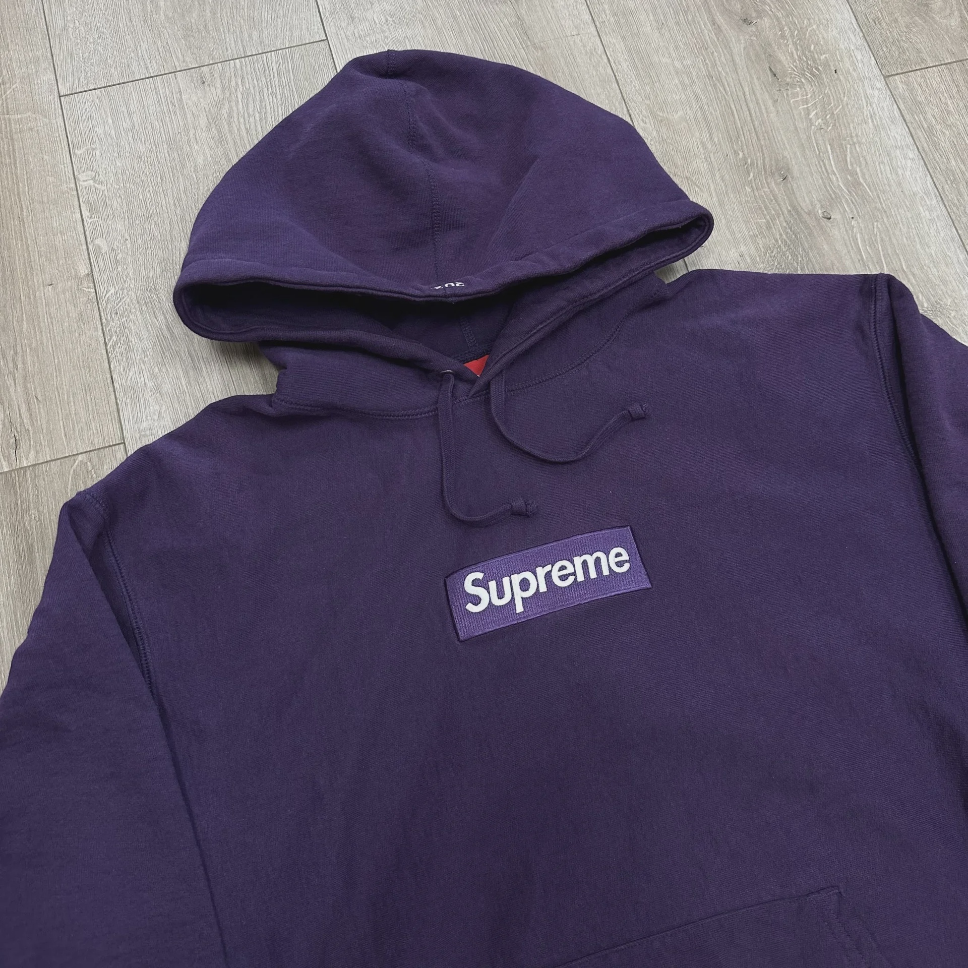 Supreme Box Logo Hooded Sweatshirt (FW23) Dark Purple • Pre-Owned [7095] - photo 6