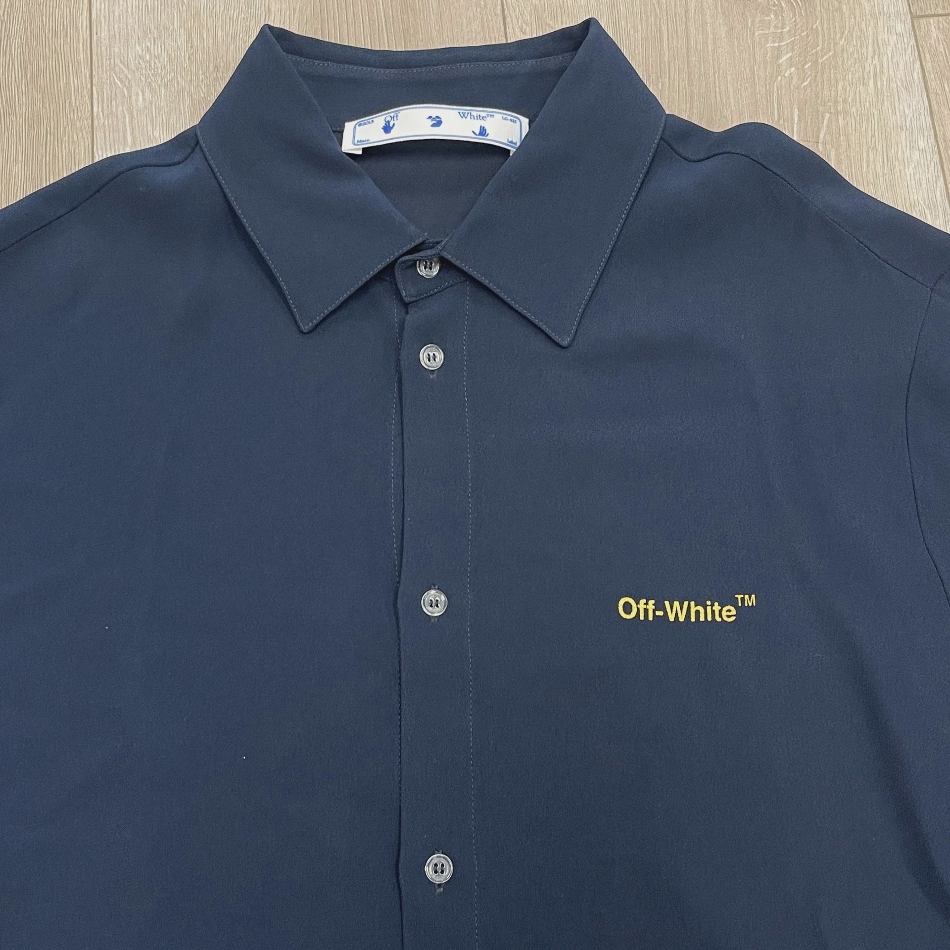 Off-White Classic Button-Down Shirt Navy • Brand New [2239] - photo 9