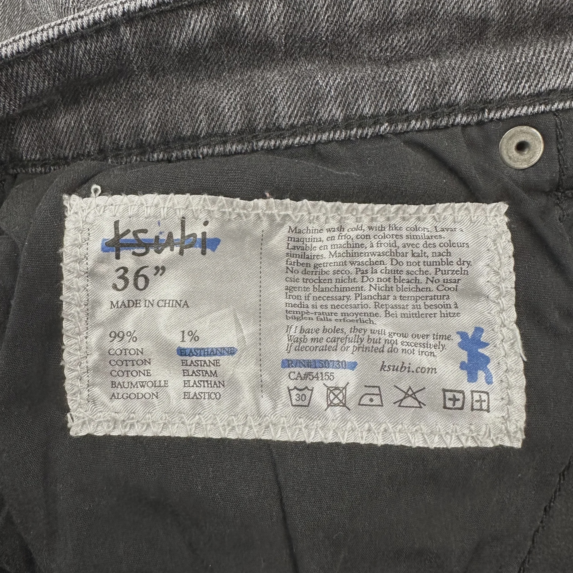 Ksubi Chitch Angst Sabbath • Pre-Owned [9655] - photo 3