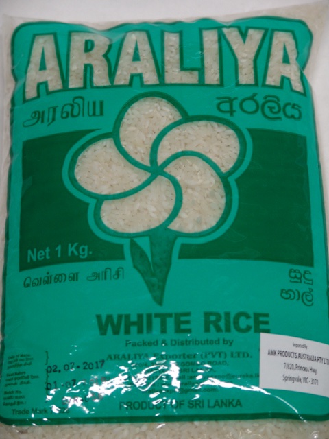 Araliya White Raw Rice 1kg