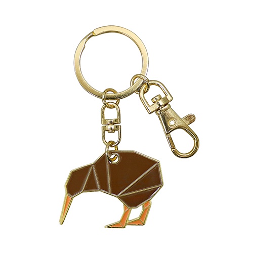 KEY RING GEOMETRIC KIWI