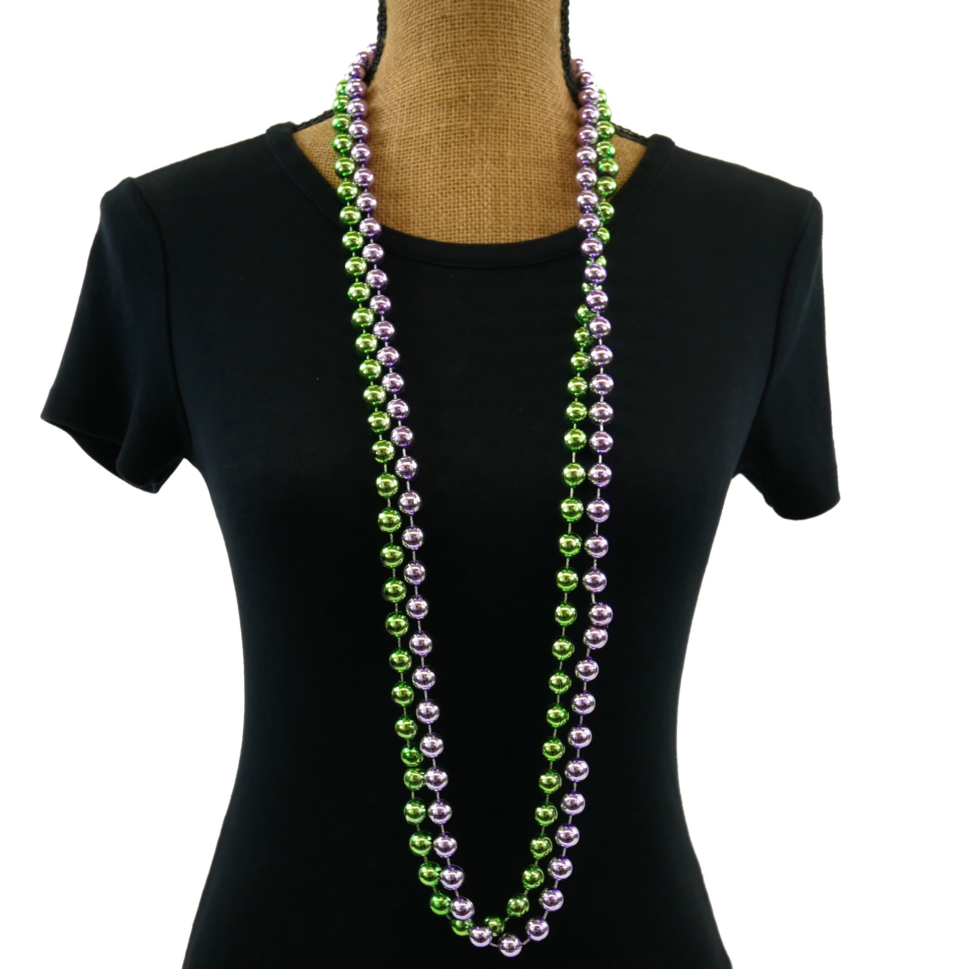 TB0100N - 48"X12mm Metallic Round Green Purple