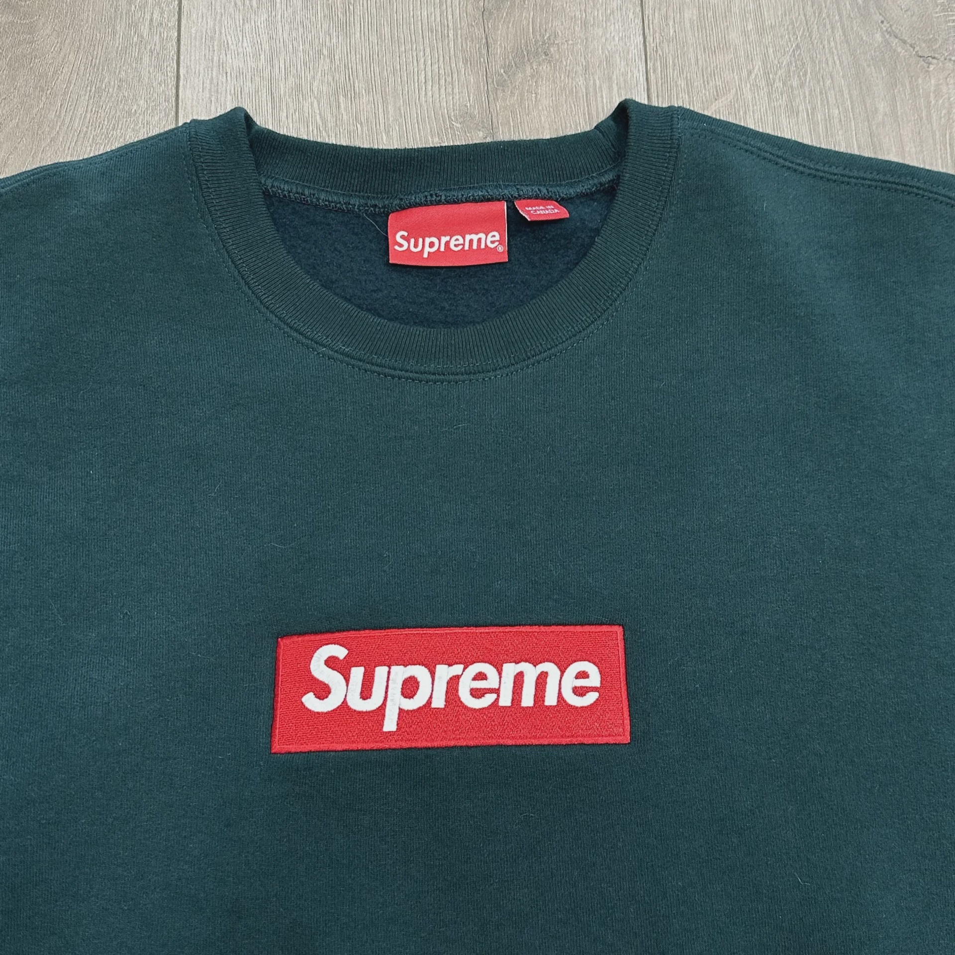 Supreme Box Logo Crewneck (FW22) Dark Pine • Pre-Owned [3596] - photo 3