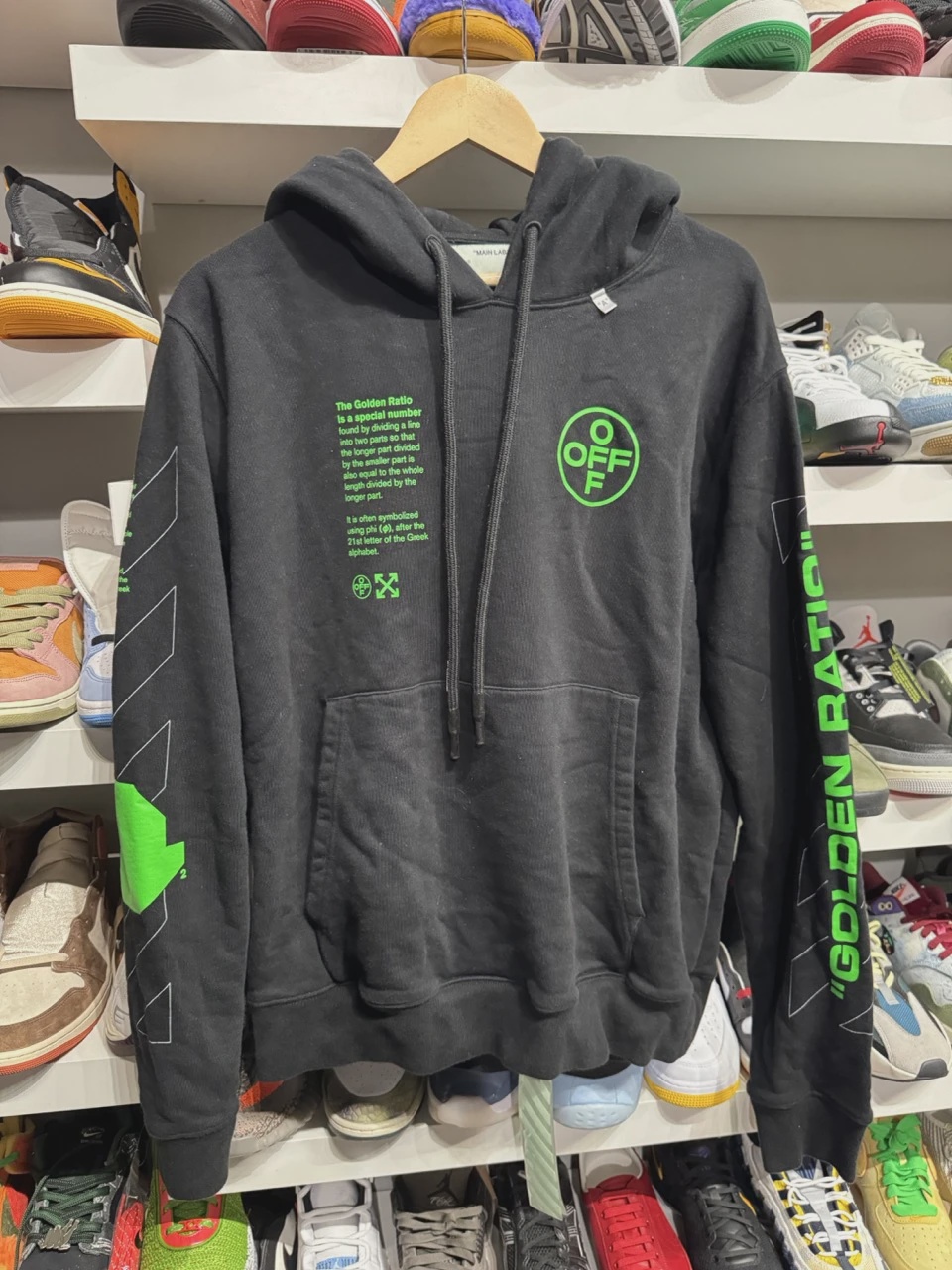 Off White Green Black  Hoodie • Pre-Owned [7308] 2