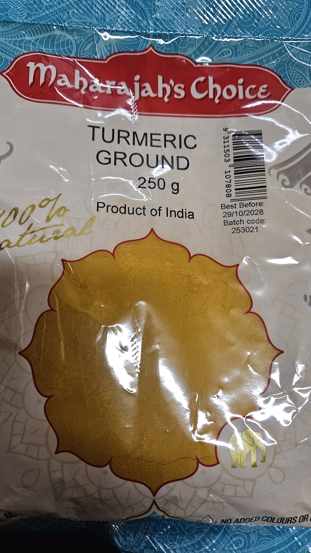 Maharajah's Turmeric powder 250g