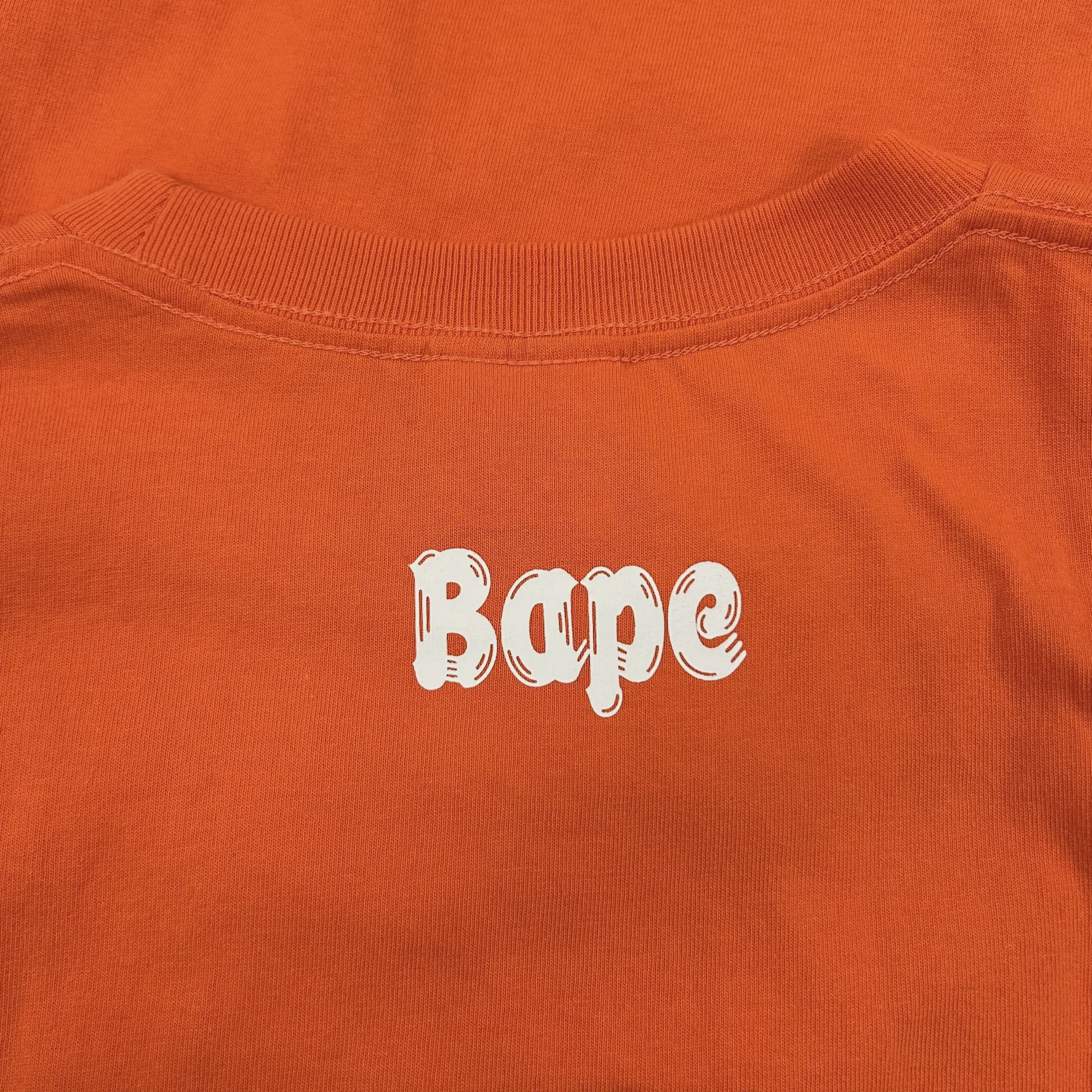 SS23 BAPE Brush College Tee Orange • Brand New [7914] - photo 8