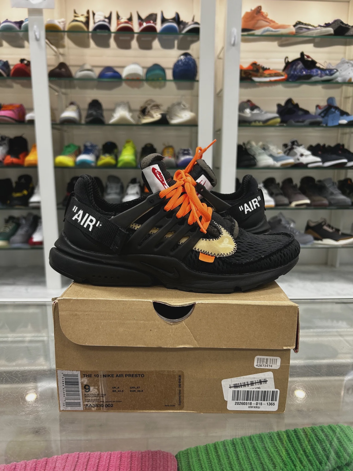 Nike Nike Air Air Presto Off-White Black (2018) - Size US M 9