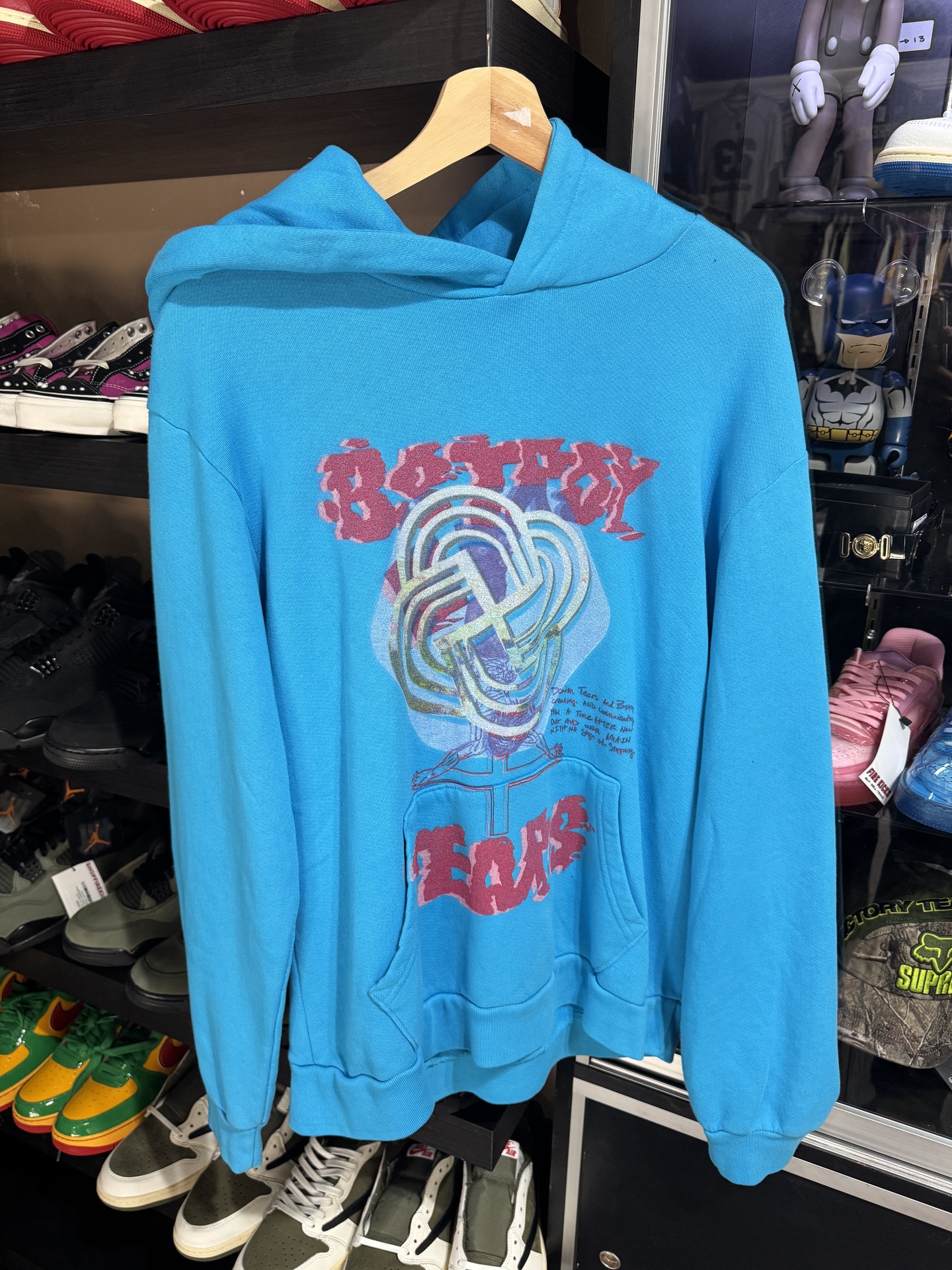 Denim Tears Bstroy Tears Hoodie Blue