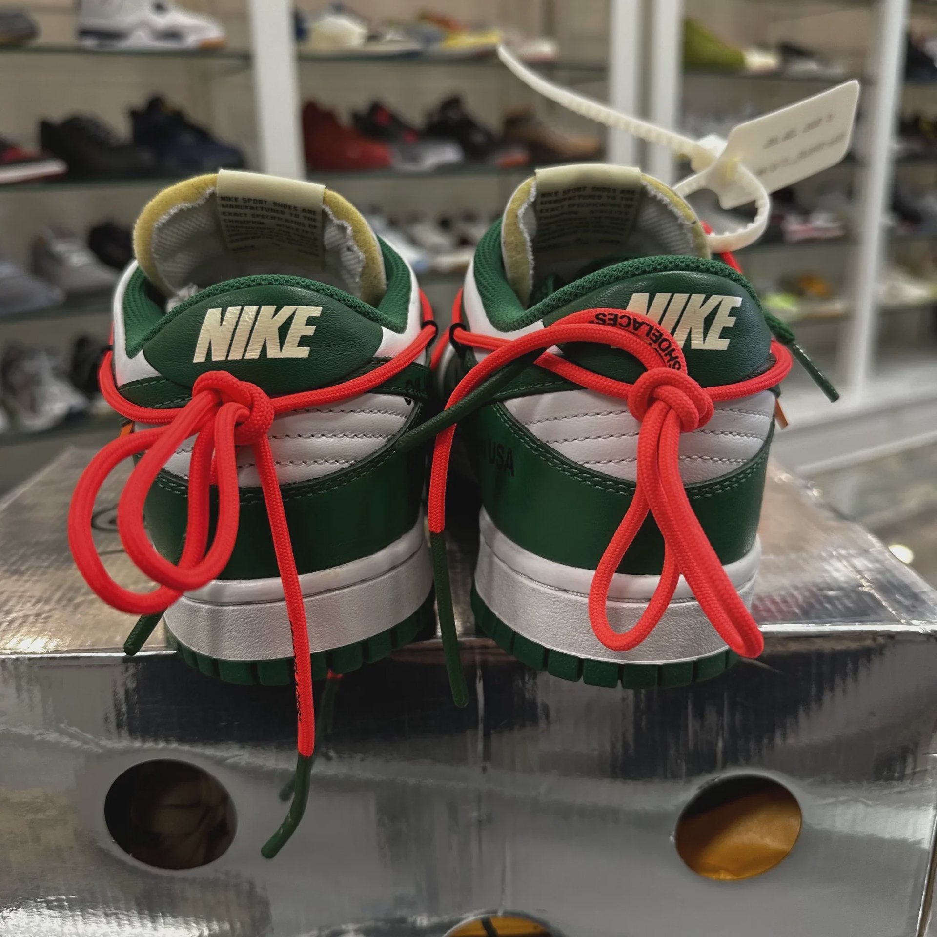 Nike Dunk Low Off-White Pine Green • Pre-Owned [5545] - photo 5