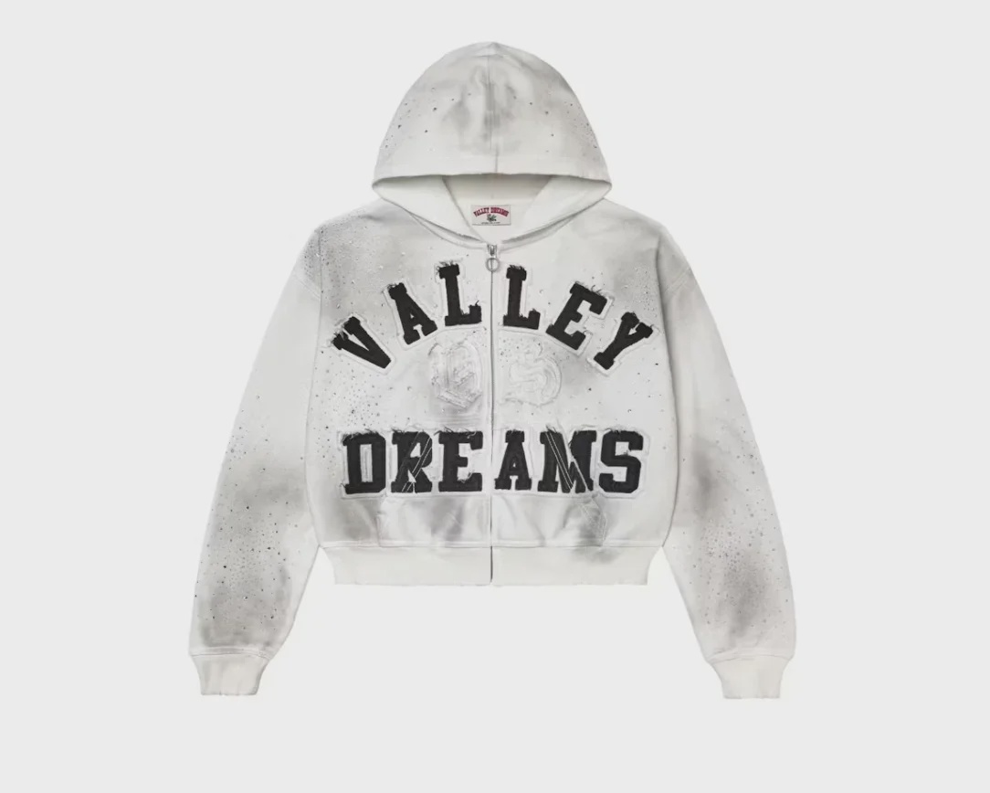 Vale Vale Forever Classico Zip Up Hoodie White - Size L