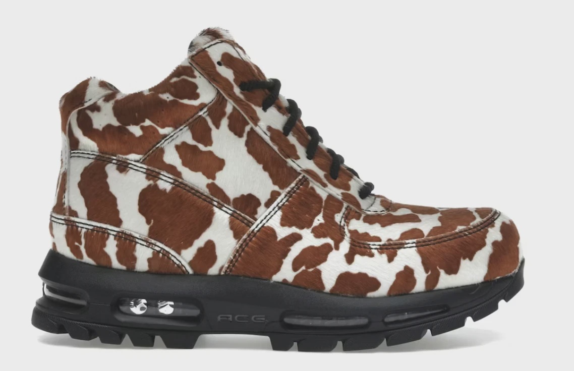 Nike Air Max Goadome Sail Cacao Wow Cow Print Pony Hair • Brand New [9463]