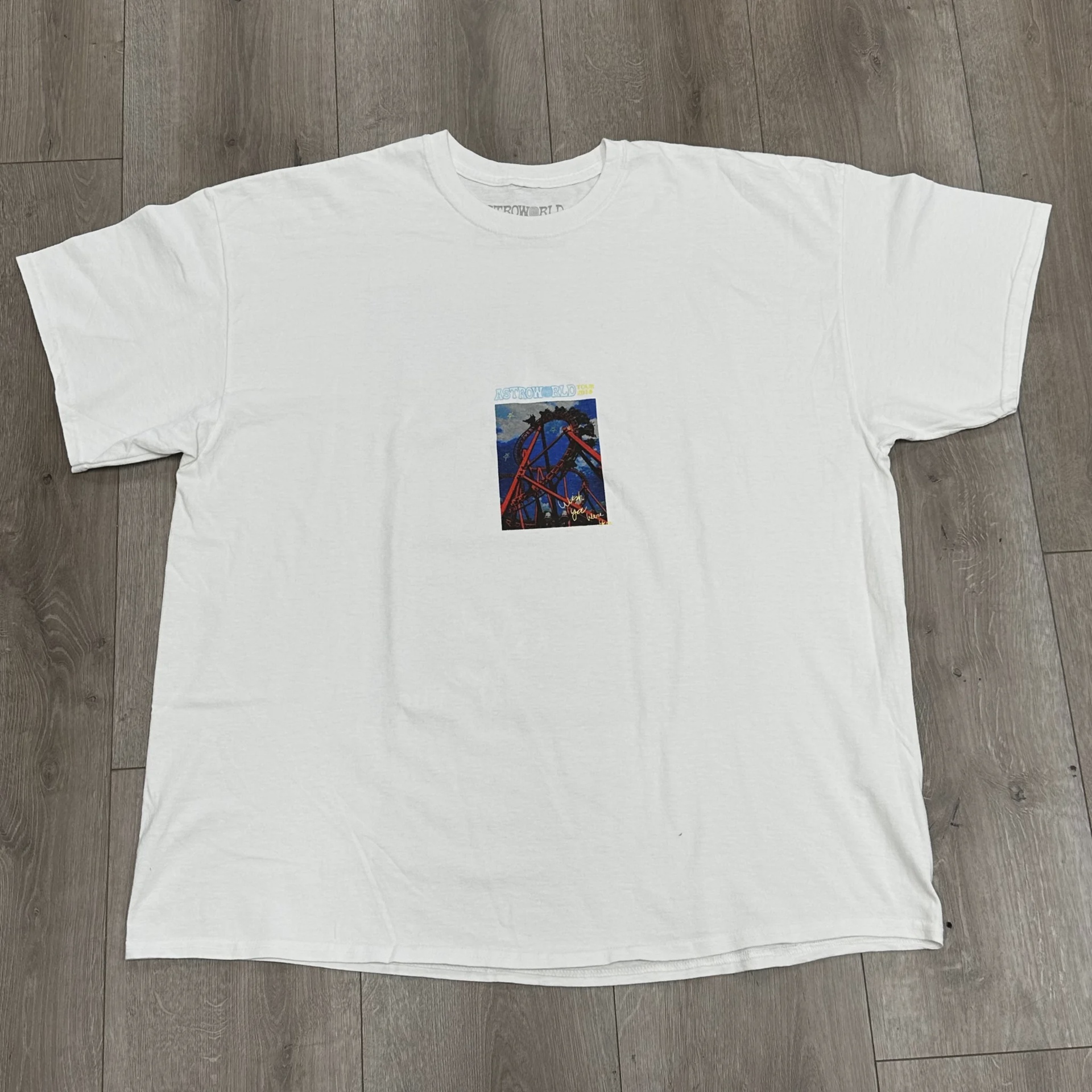 Travis Scott Astroworld "Wish You Were Here" Tour Roller Coaster Tee • Brand New [6355] - photo 1