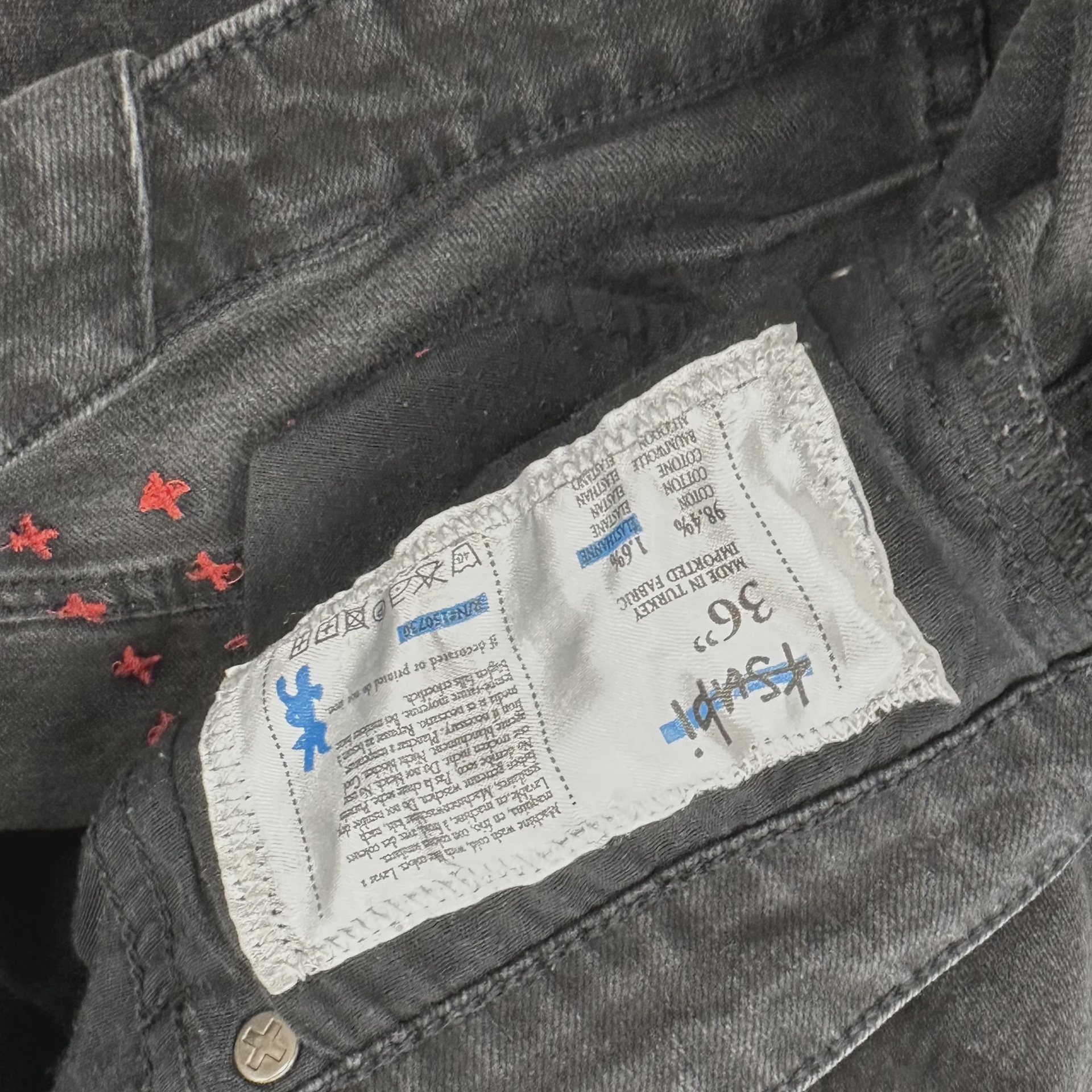 Ksubi Chitch Laid Black Jeans • Pre-Owned [8415] - photo 2