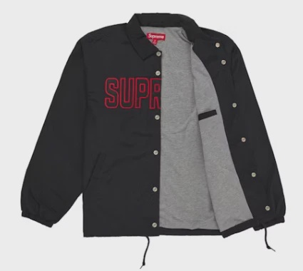 Supreme Spellout Coaches Jacket Black • Brand New [6875] 2