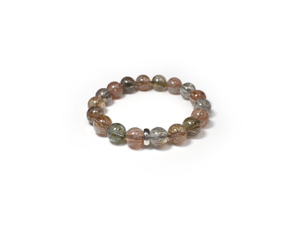 Golden Black Rutilated Bracelet - Super 7
