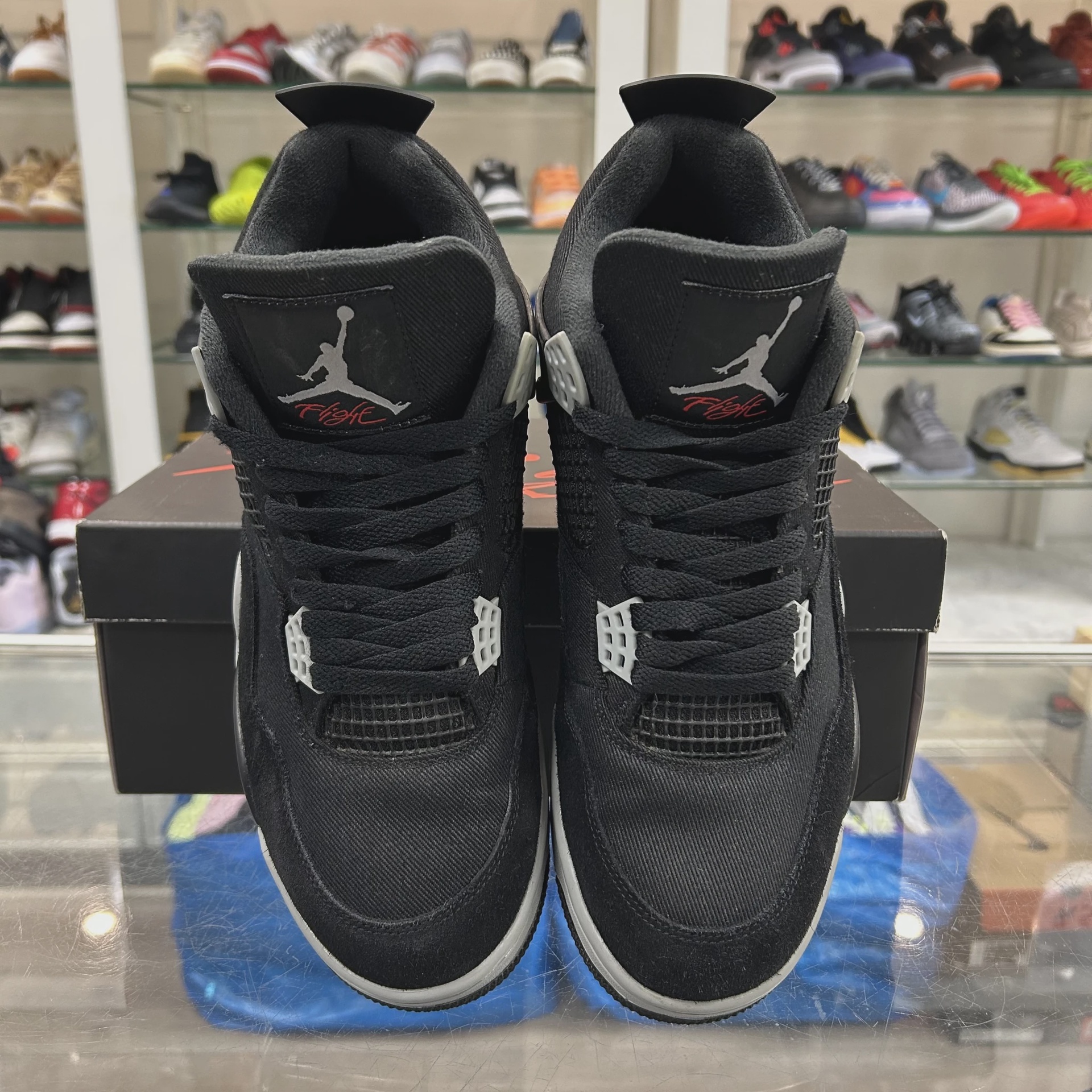 Air Jordan 4 Retro SE Black Canvas • Pre-Owned [7349] 3