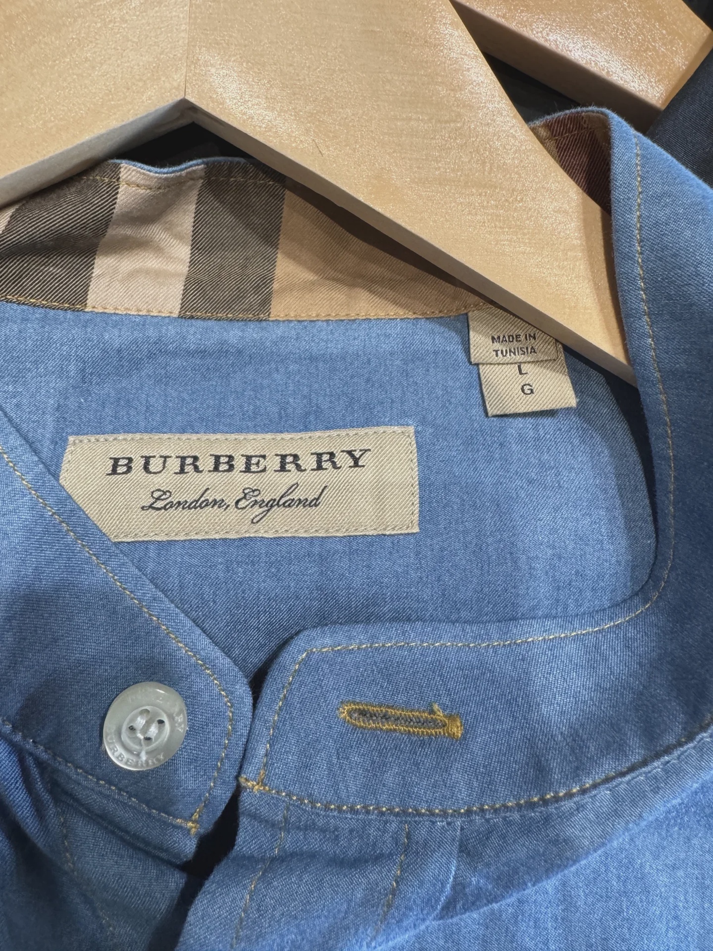 Burberry Blue Long Sleeve  • Pre-Owned [3251] - photo 3