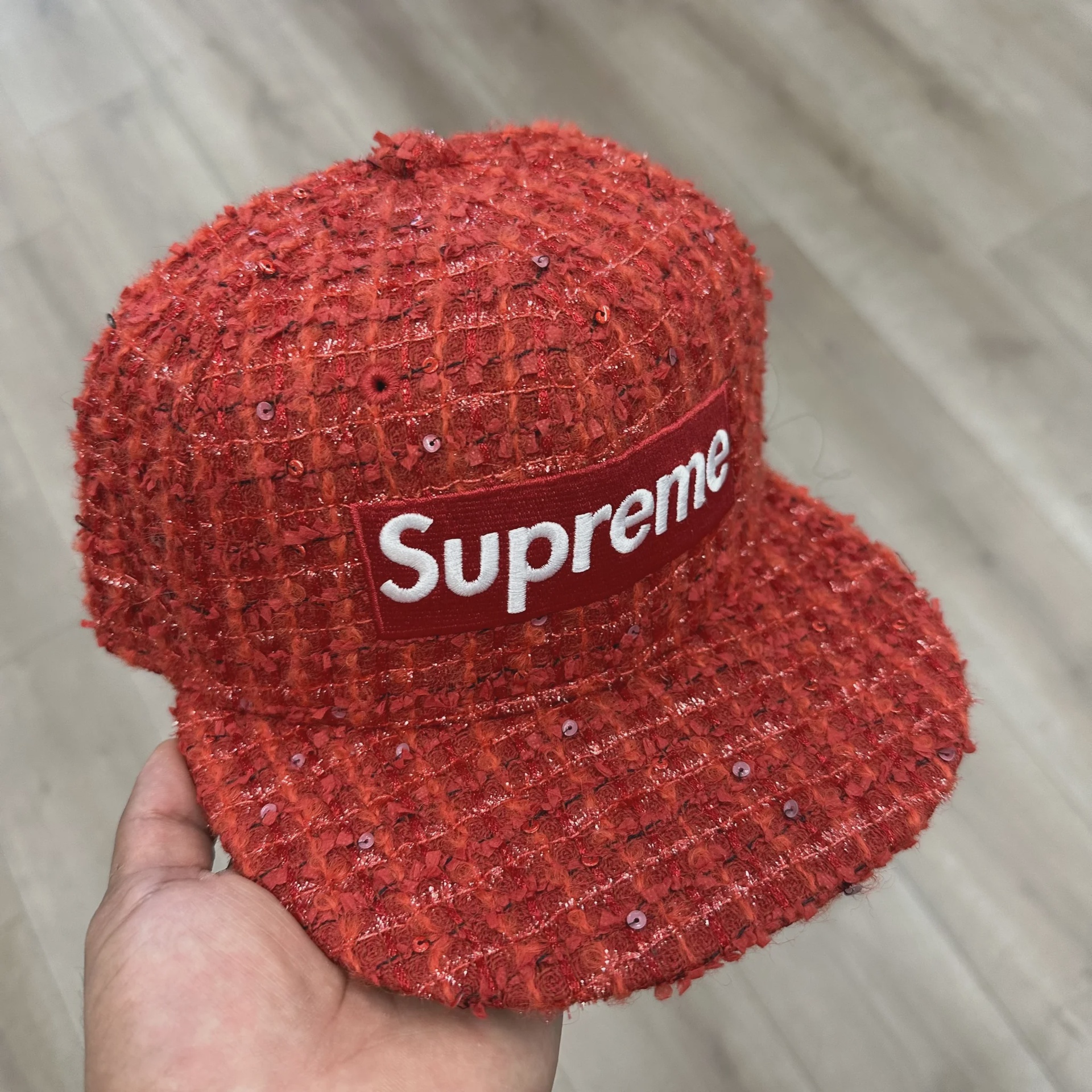 Supreme Supreme Bouclé Box Logo New Era 59FIFTY Fitted Cap - Size One Size