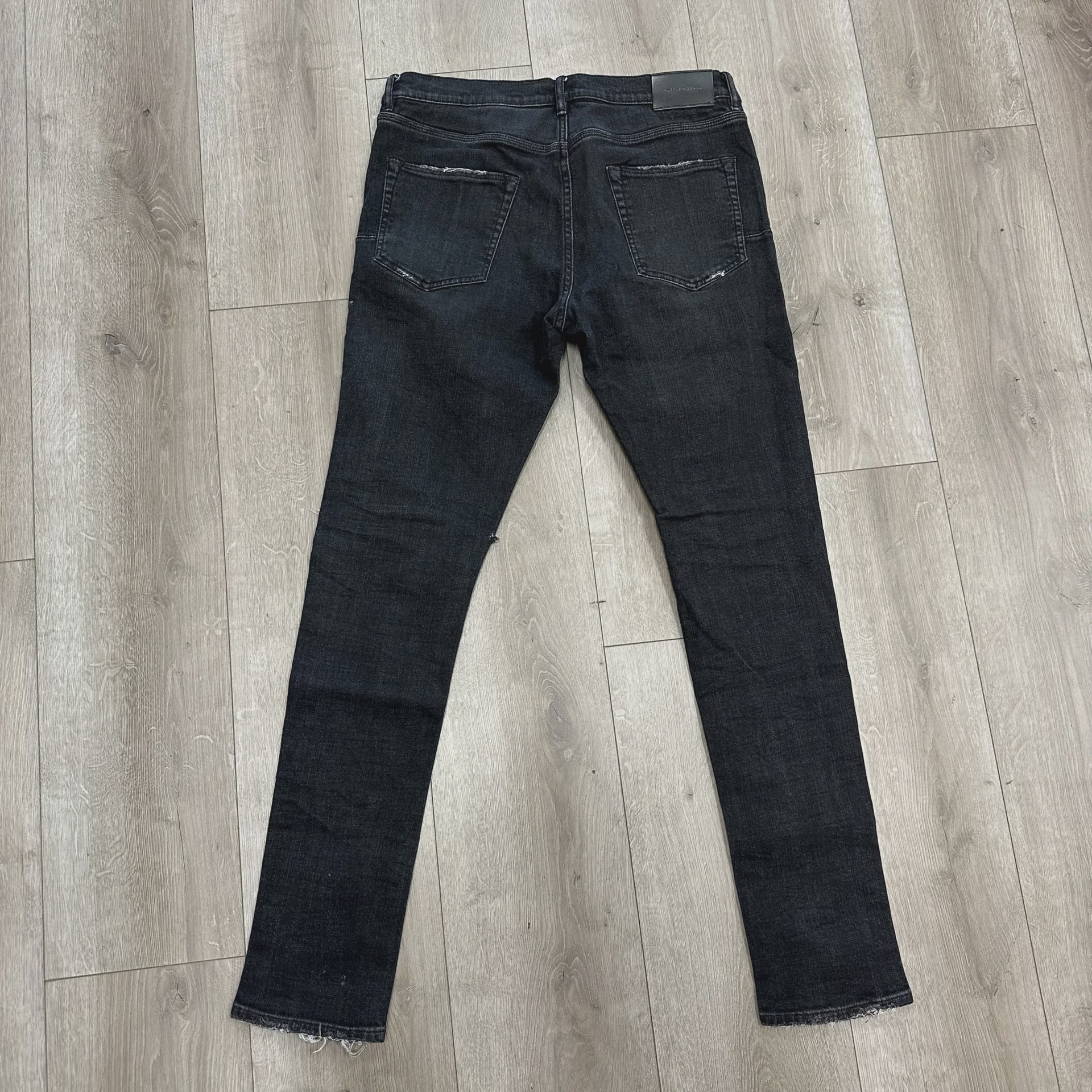 Purple Brand Black Skinny Paint Splatter • Pre-Owned [6134] - photo 2
