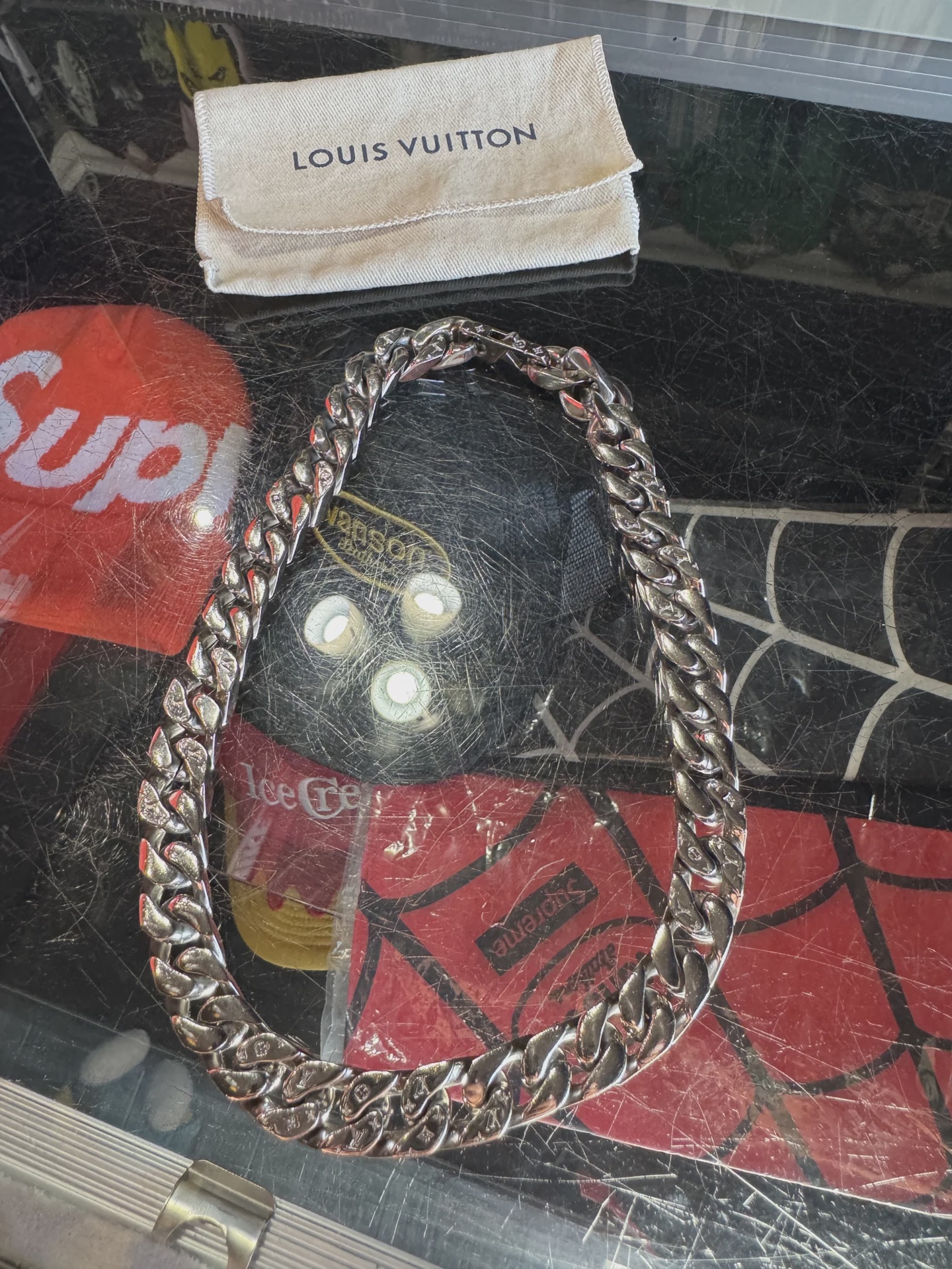 Louis Vuitton Louis Vuitton Virgil Abloh Cuban Necklace 18” - Size One Size