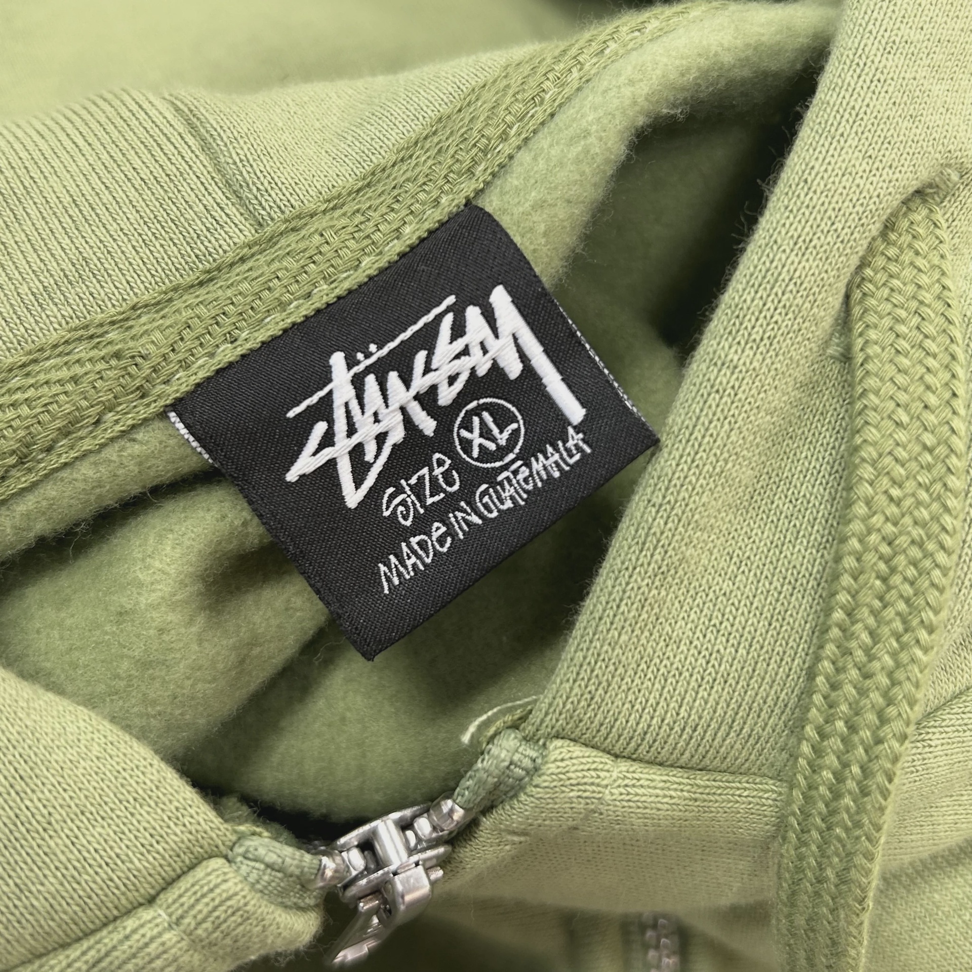 Stussy World Tour Zip Hoodie 'Moss' • Pre-Owned [6884] 4