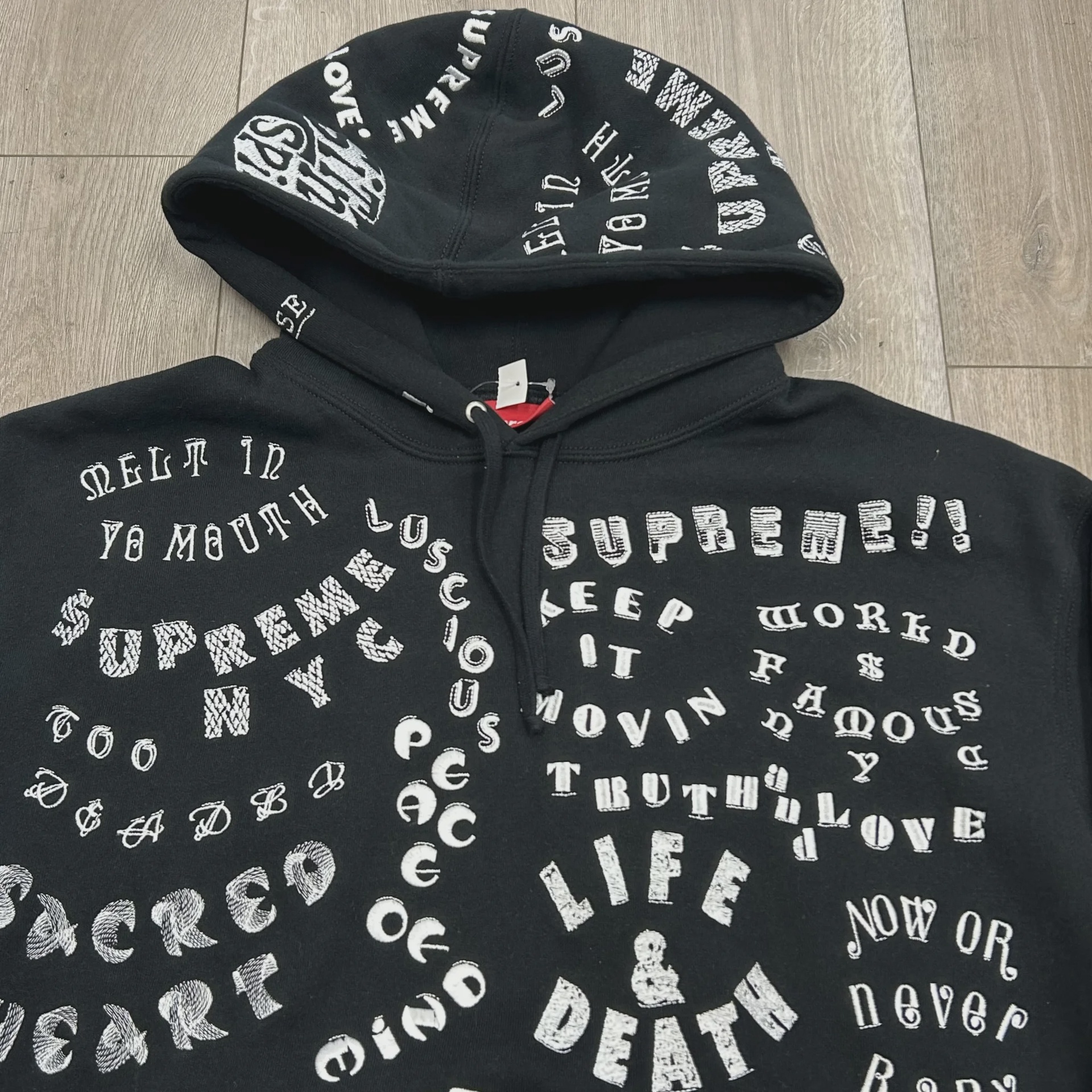 Supreme Black All Over Print Hoodie • Brand New [2866] - photo 7