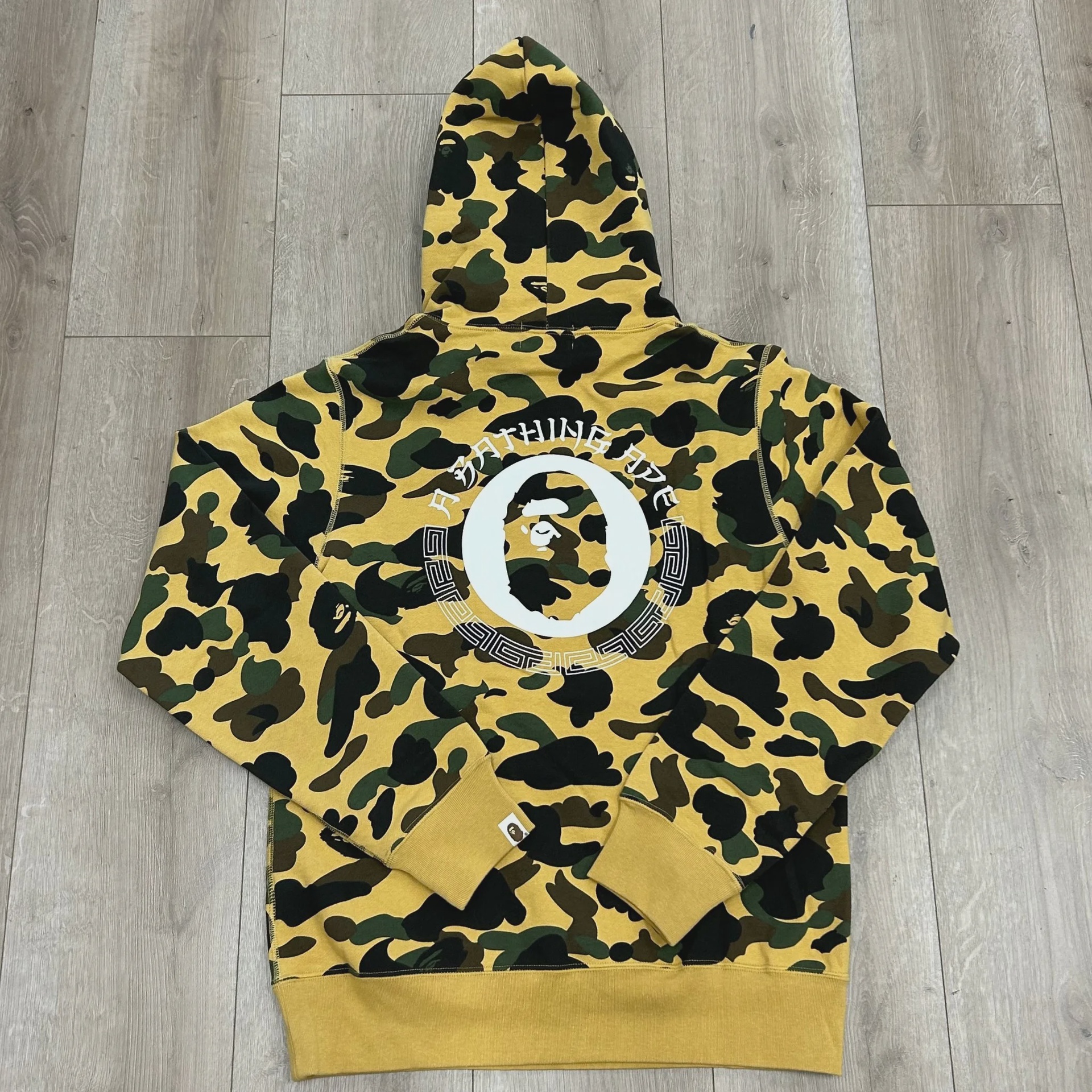 BAPE 1st Camo Kanji Pullover Hoodie Yellow • Brand New [2686] - photo 3