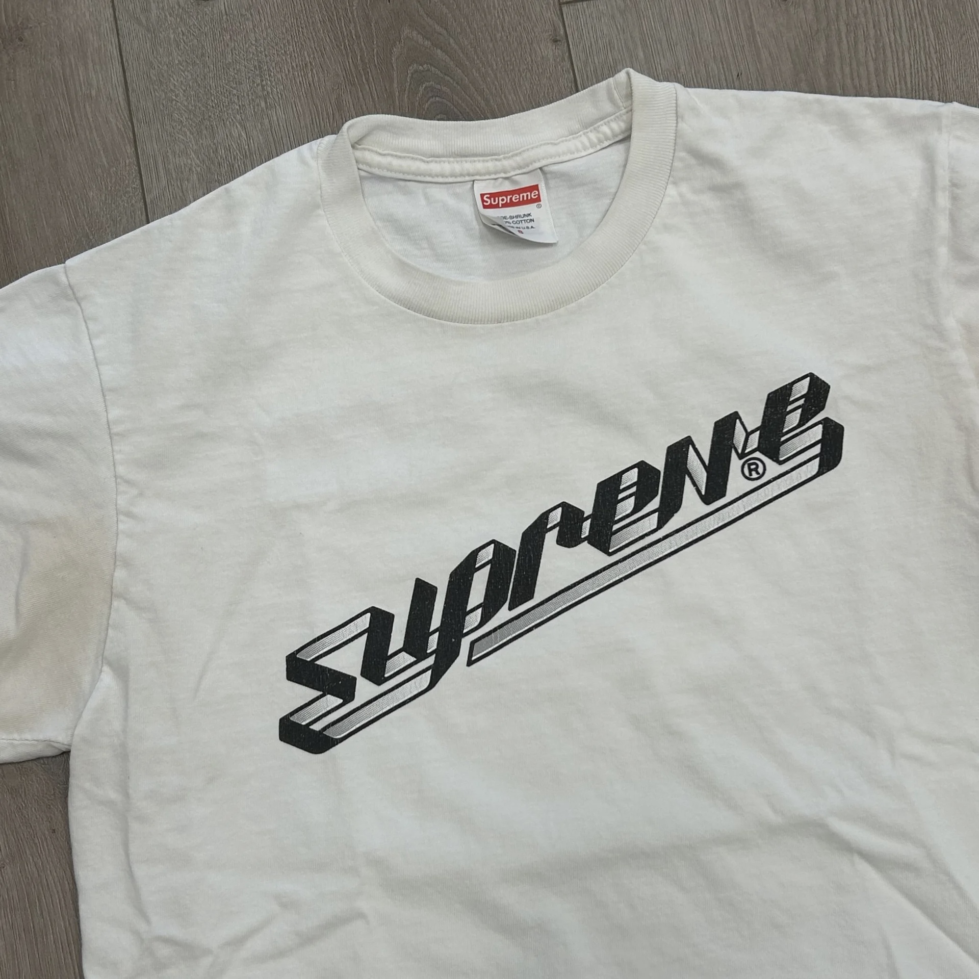 Supreme Banner Tee 'White' • Pre-Owned [1149] - photo 3
