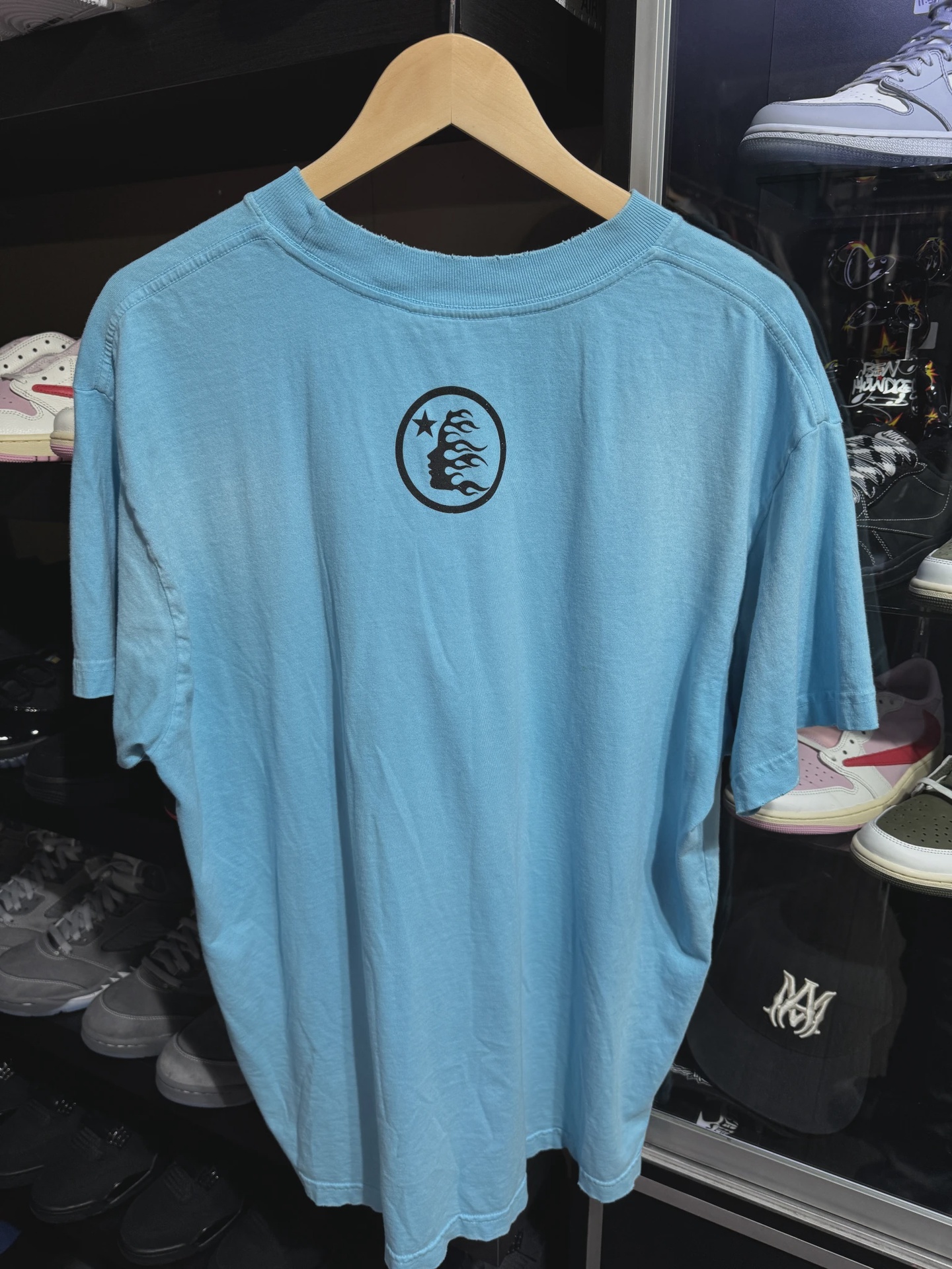 Hellstar Blue Tee sz M • Pre-Owned [4518] 2