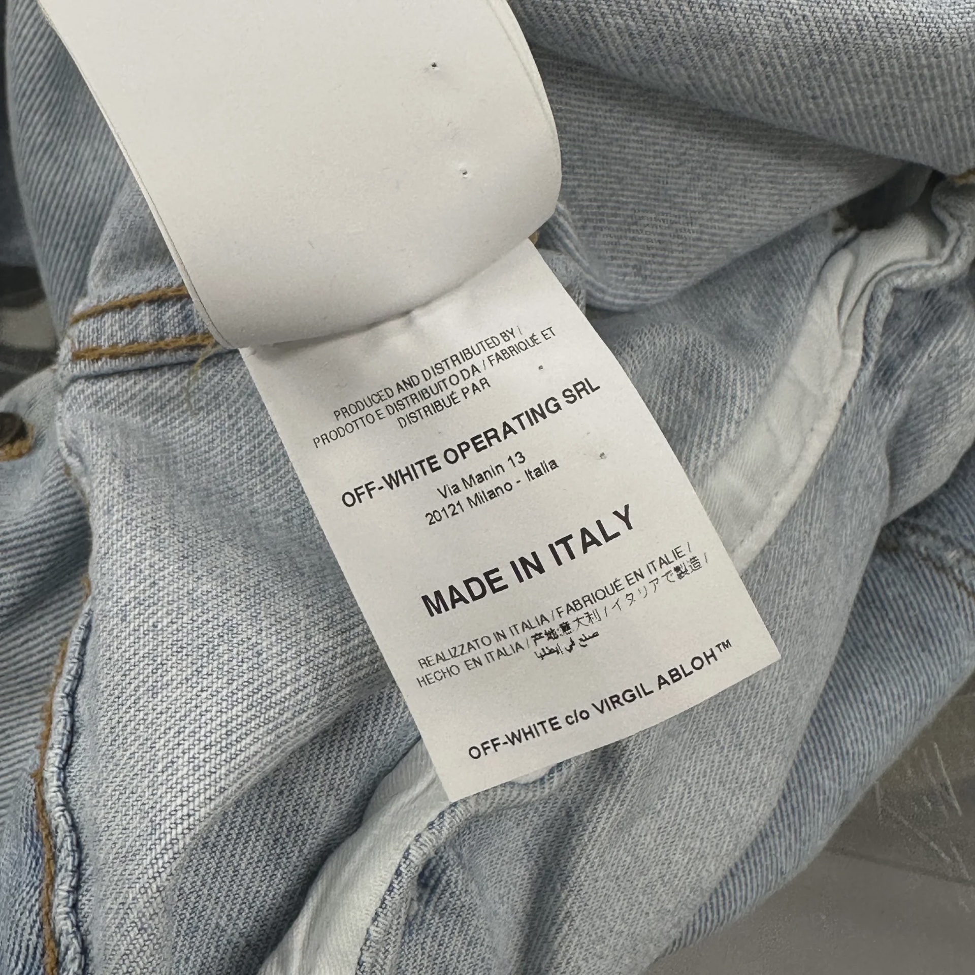 Off-White "Temperature" Denim Jacket • Pre-Owned [8353] - photo 5