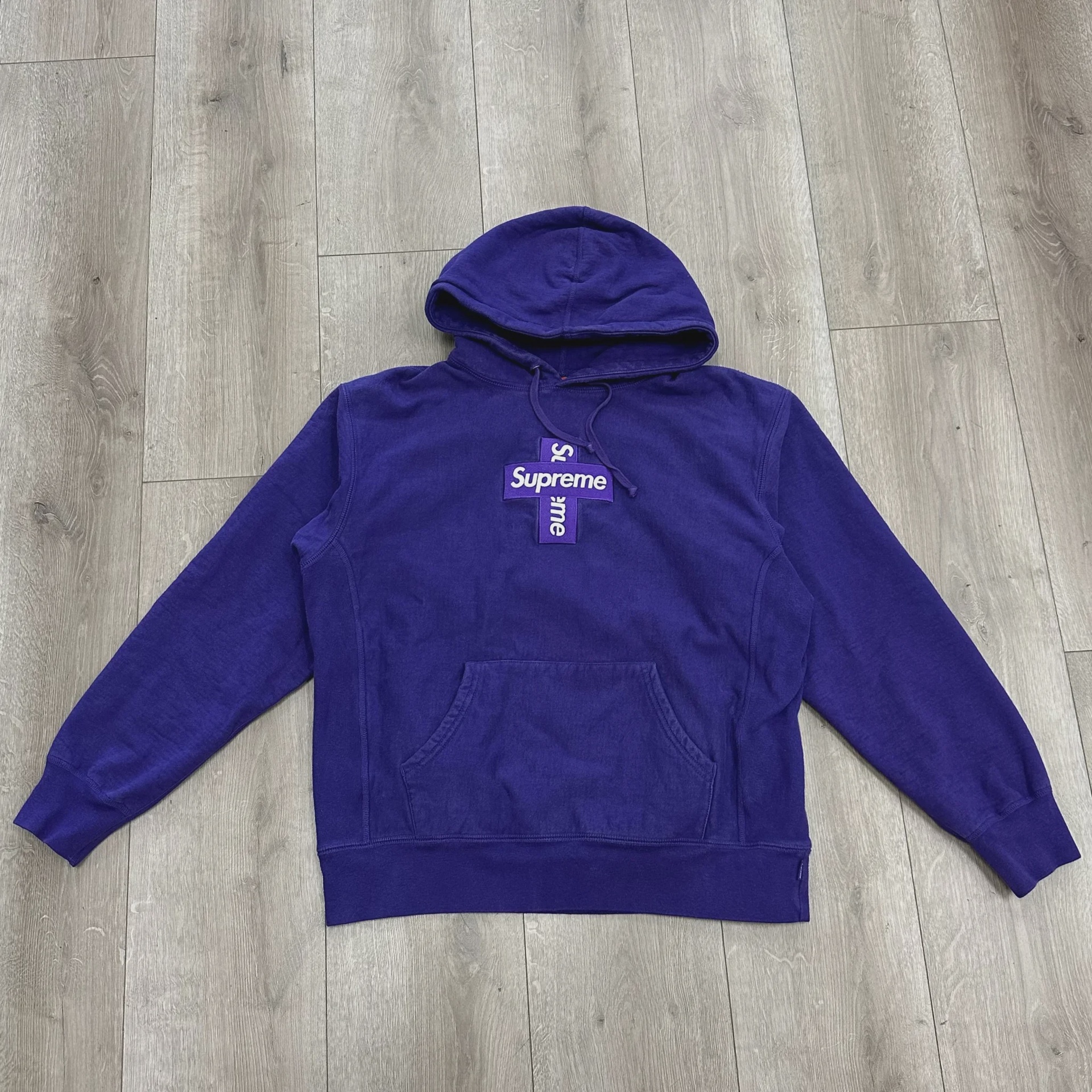 Supreme Supreme Cross Box Logo Hooded Sweatshirt - Size M