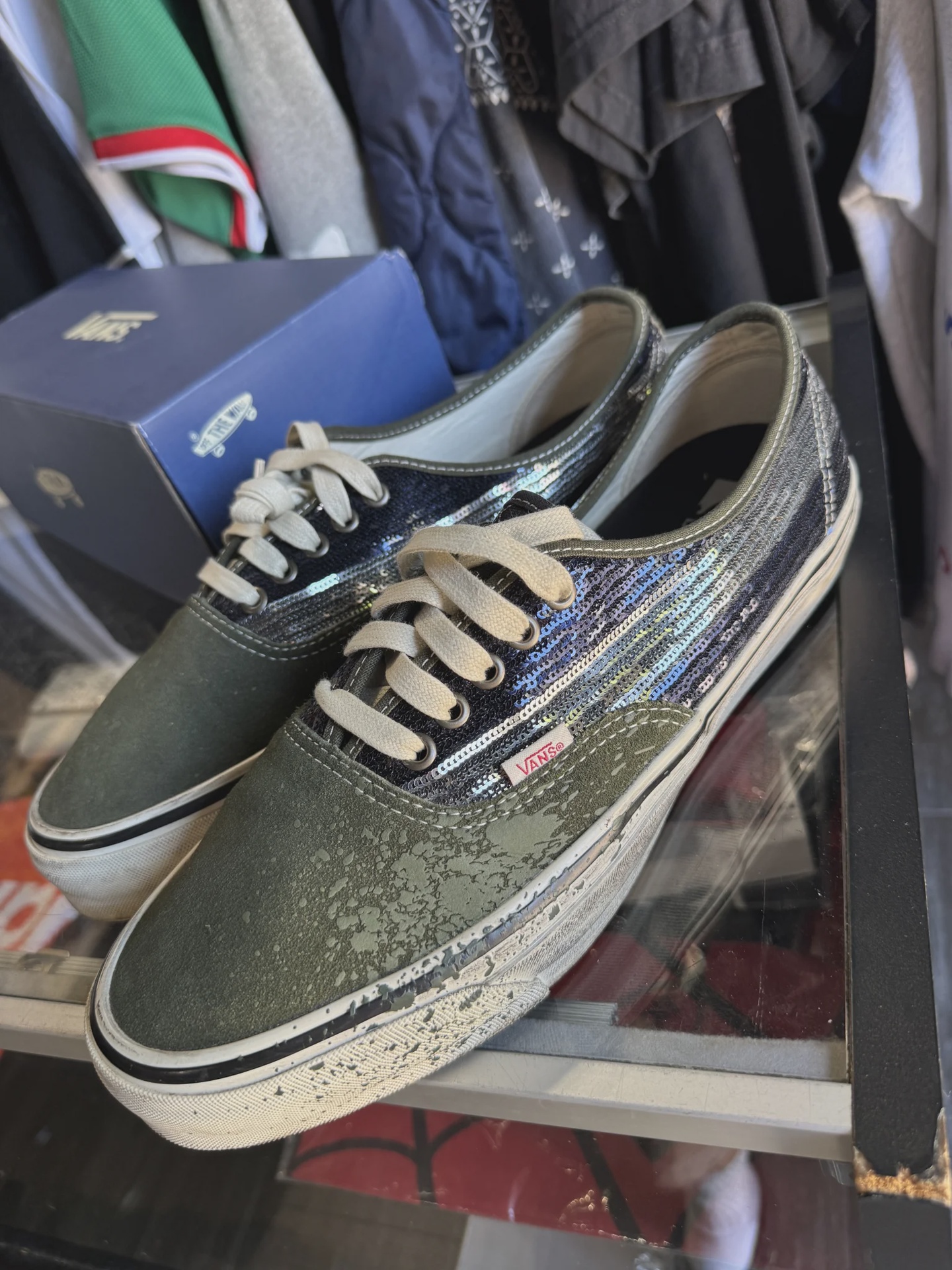 Vans Premium Authentic La Habana Green Blue • Pre-Owned [6321] - photo 2