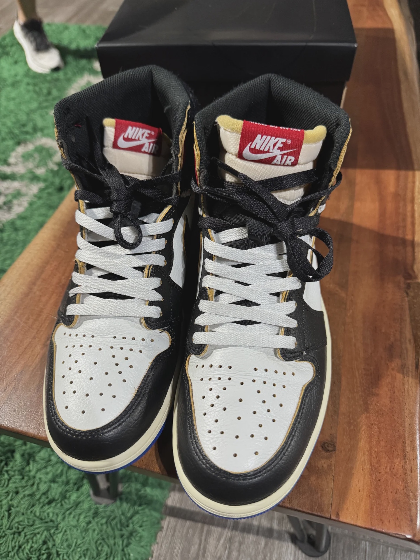 Air Jordan 1 Retro High Original SP Fragment  x Union LA Varsity Red Sport Royal Blue • Brand New [8386] - photo 3