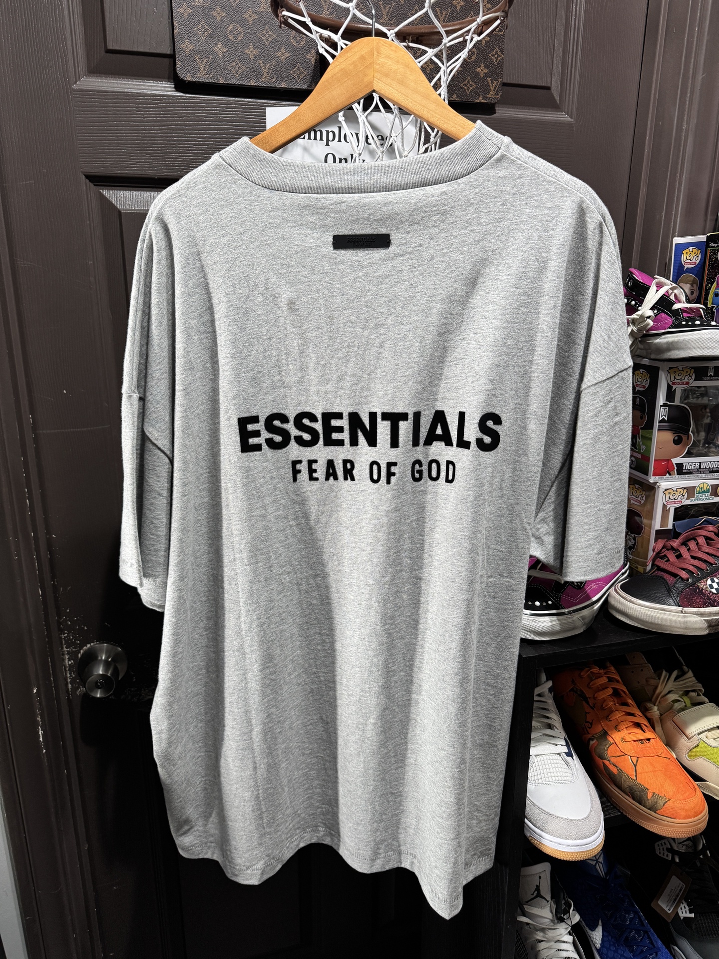 Fear of God Essentials Jersey Crewneck T-Shirt Light Heather Gray 2