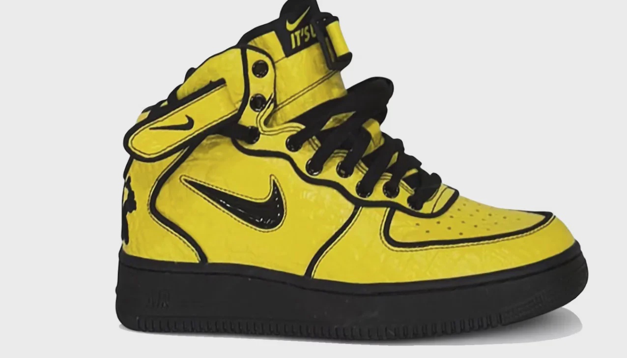 Nike Nike Air Force 1 Mid Lil Yachty Concrete Boys Opti Yellow - Size US M 8