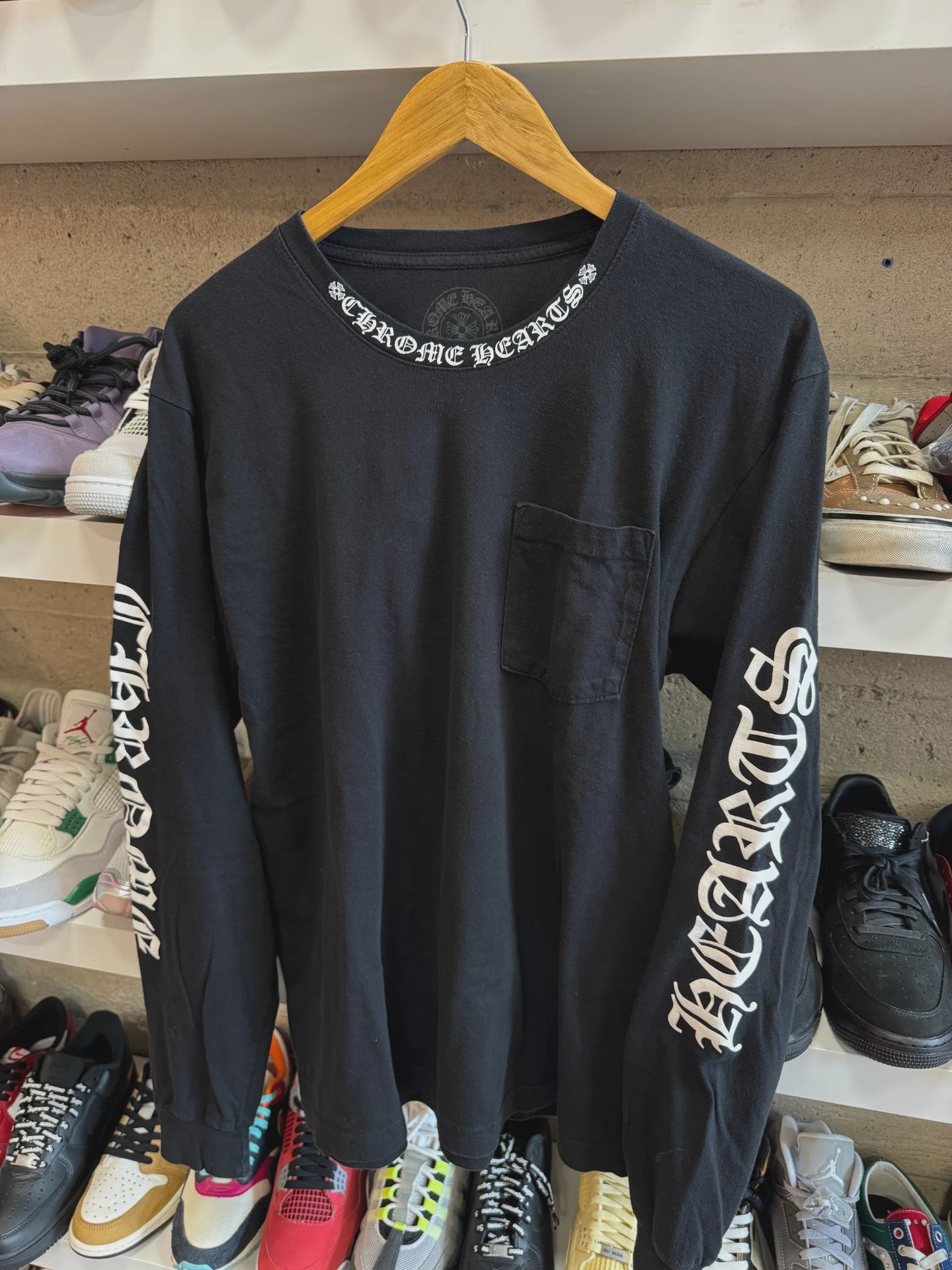 Chrome Hearts Chrome Hearts Long Sleeve Neck Logo - Size L