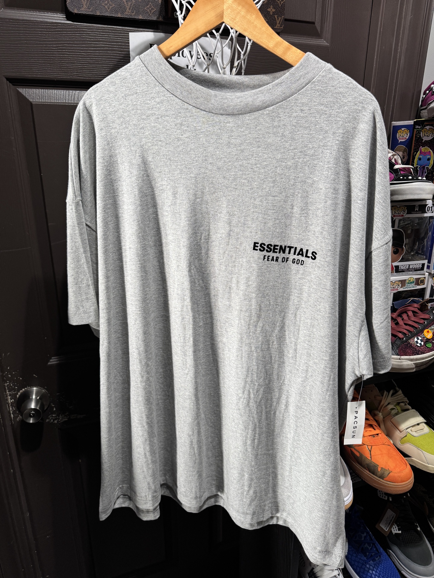 Fear of God Essentials Jersey Crewneck T-Shirt Light Heather Gray