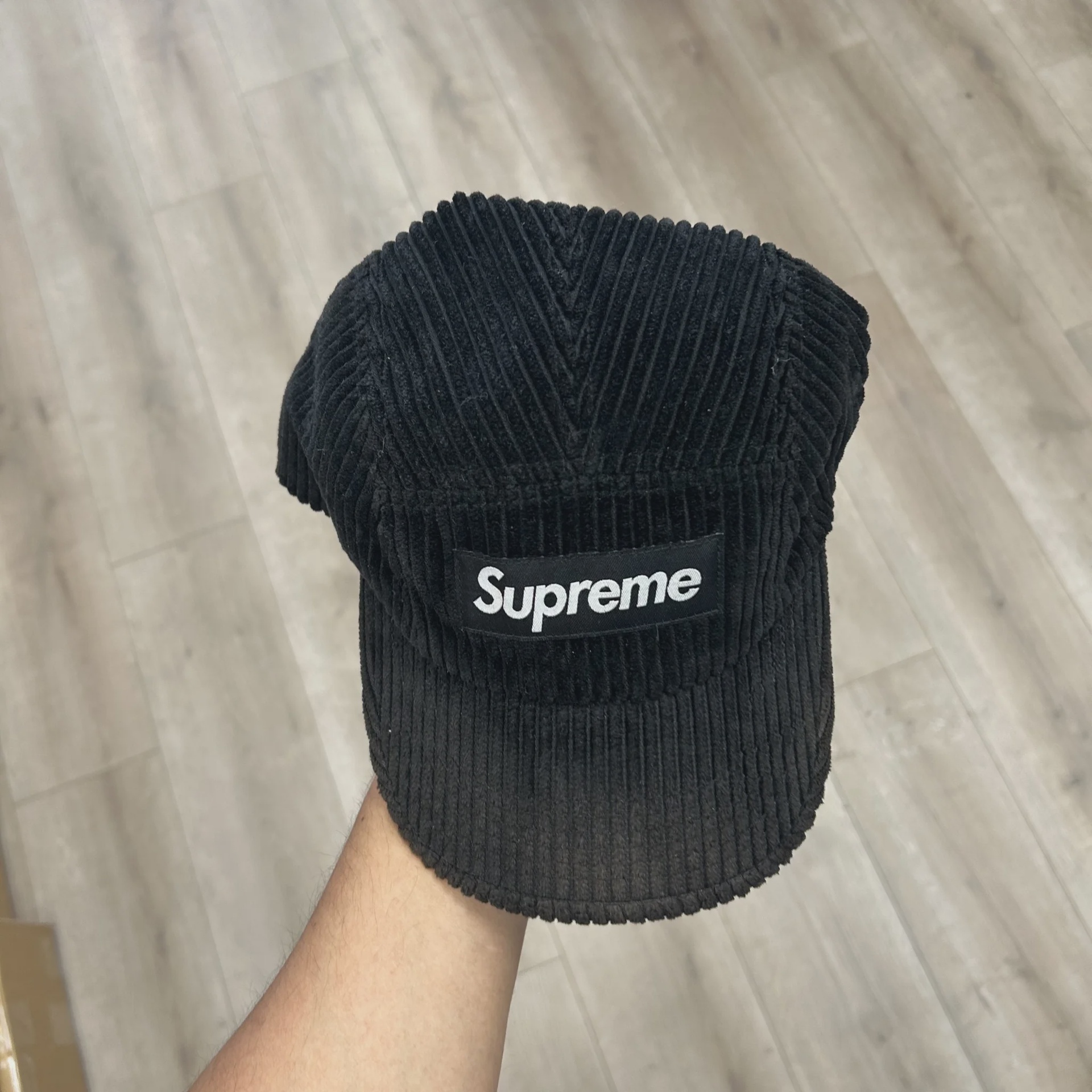 Supreme black corduroy hat • Pre-Owned [1089] - photo 3