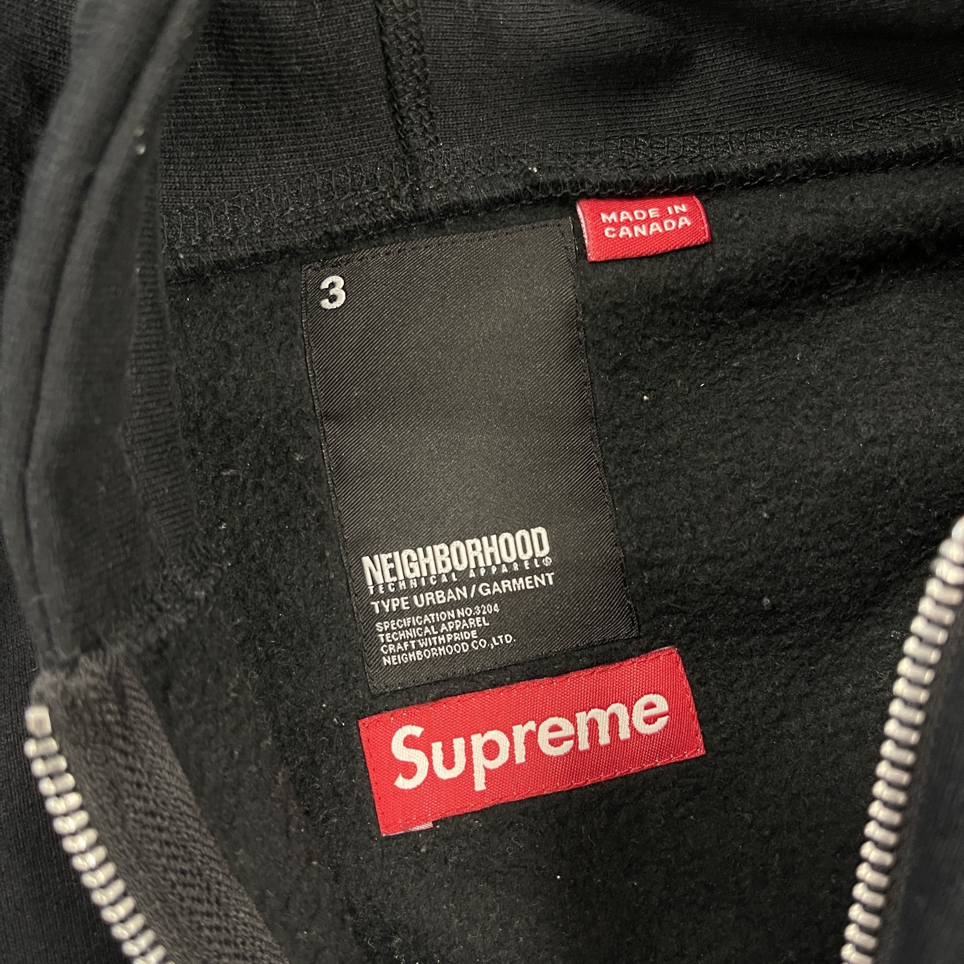 SAMPLE* Supreme x NeighborHood Arc Thermal Zip Up Hooded Sweatshirt - Pre-Owned 5