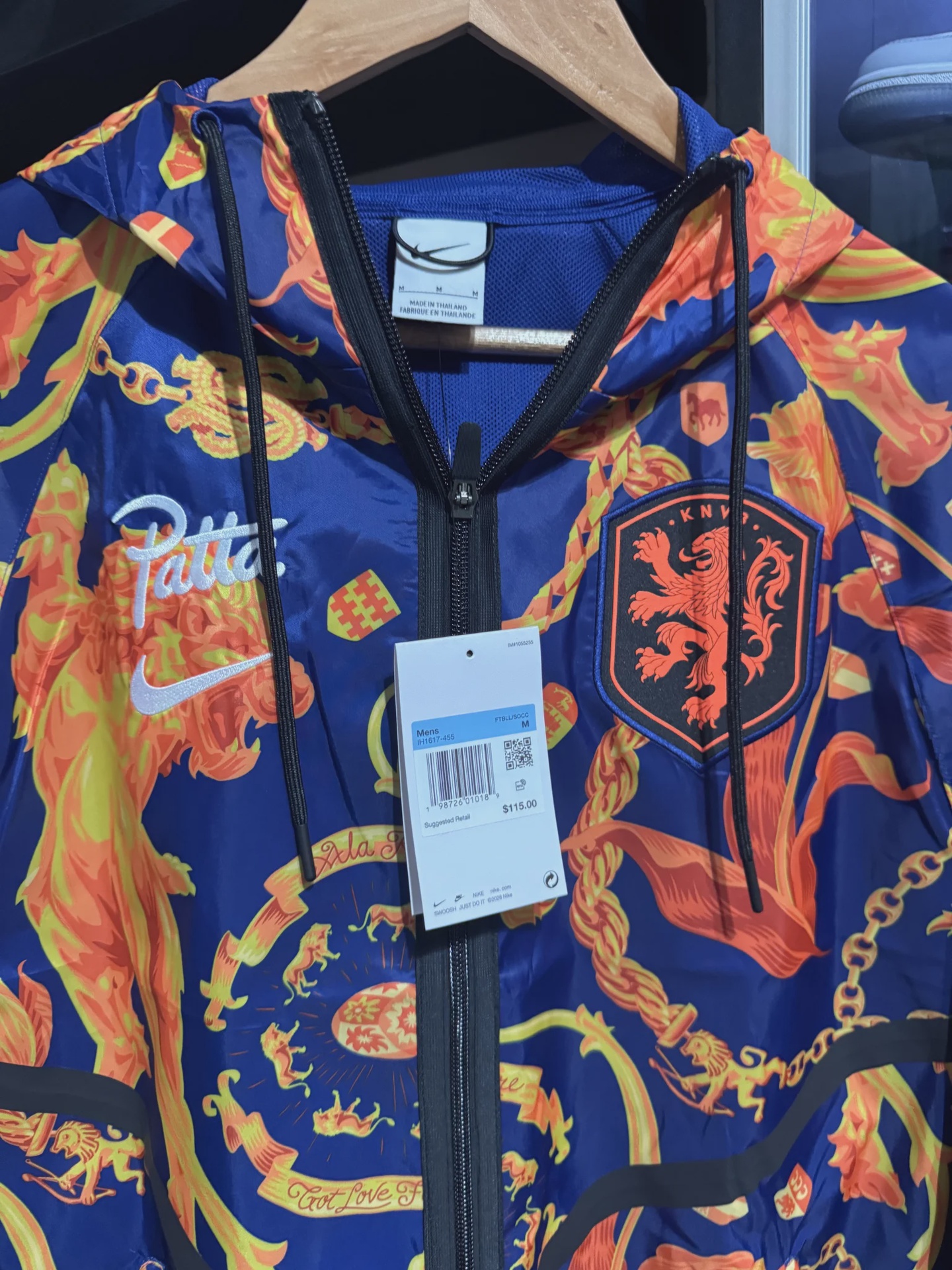 Nike  x Patta KNVB Anthem Jacket Orange/Navy • Brand New [0818] 2