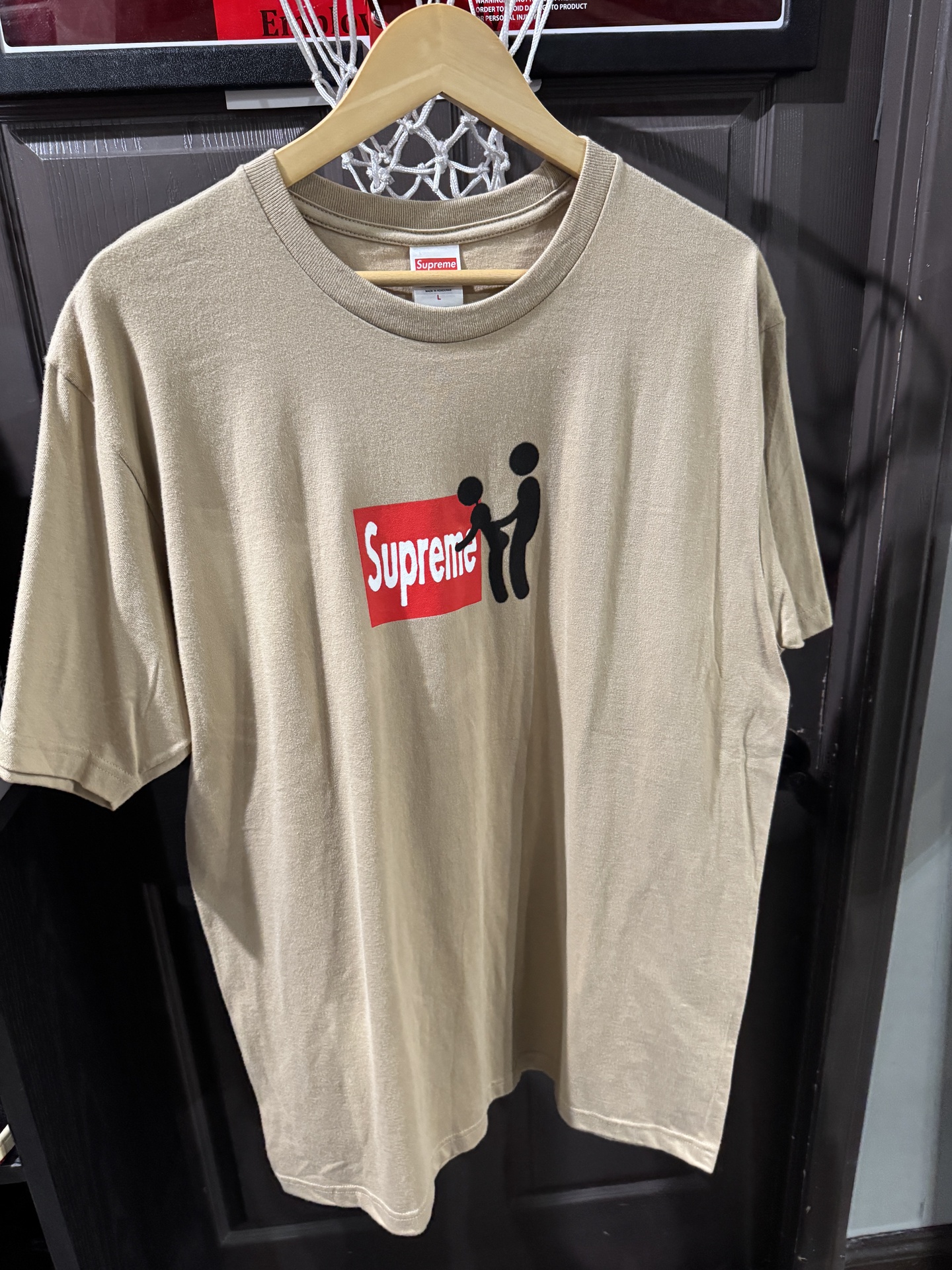 Supreme Stick Tee Khaki / L - Brand New [4455]