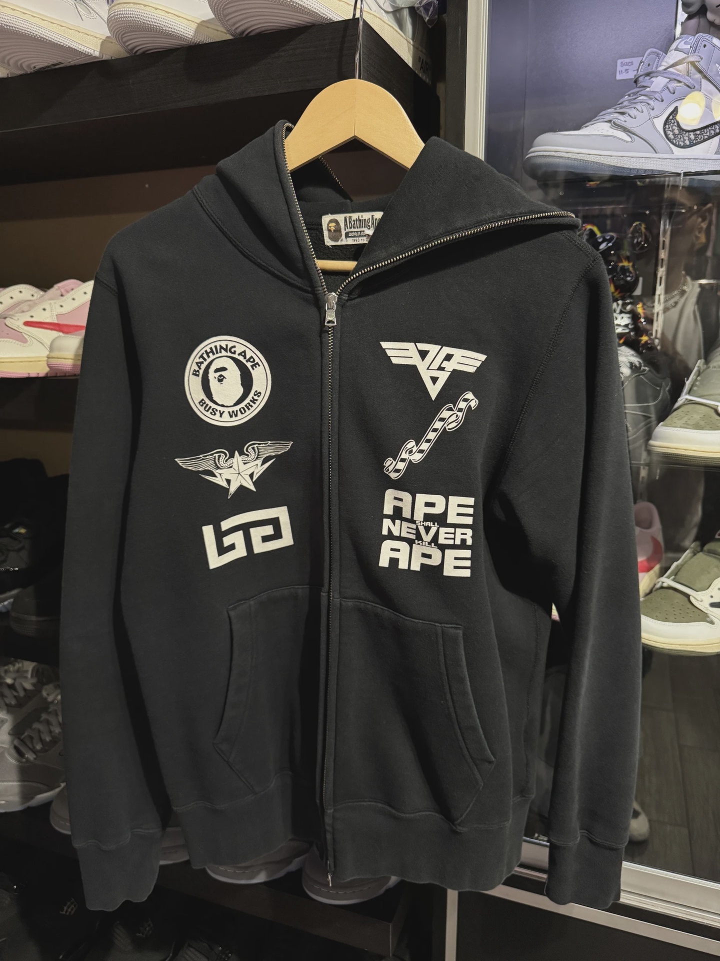 Bape Busy Works Zip up M • Pre-Owned [7047]