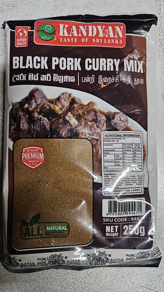 Kandiyan Black Pork Currymix 250g