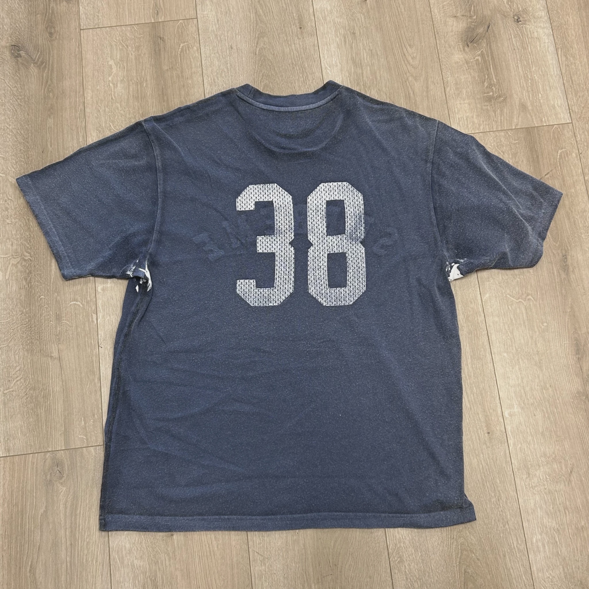 Supreme Overprint Short-Sleeve Navy • Pre-Owned [4755] 3