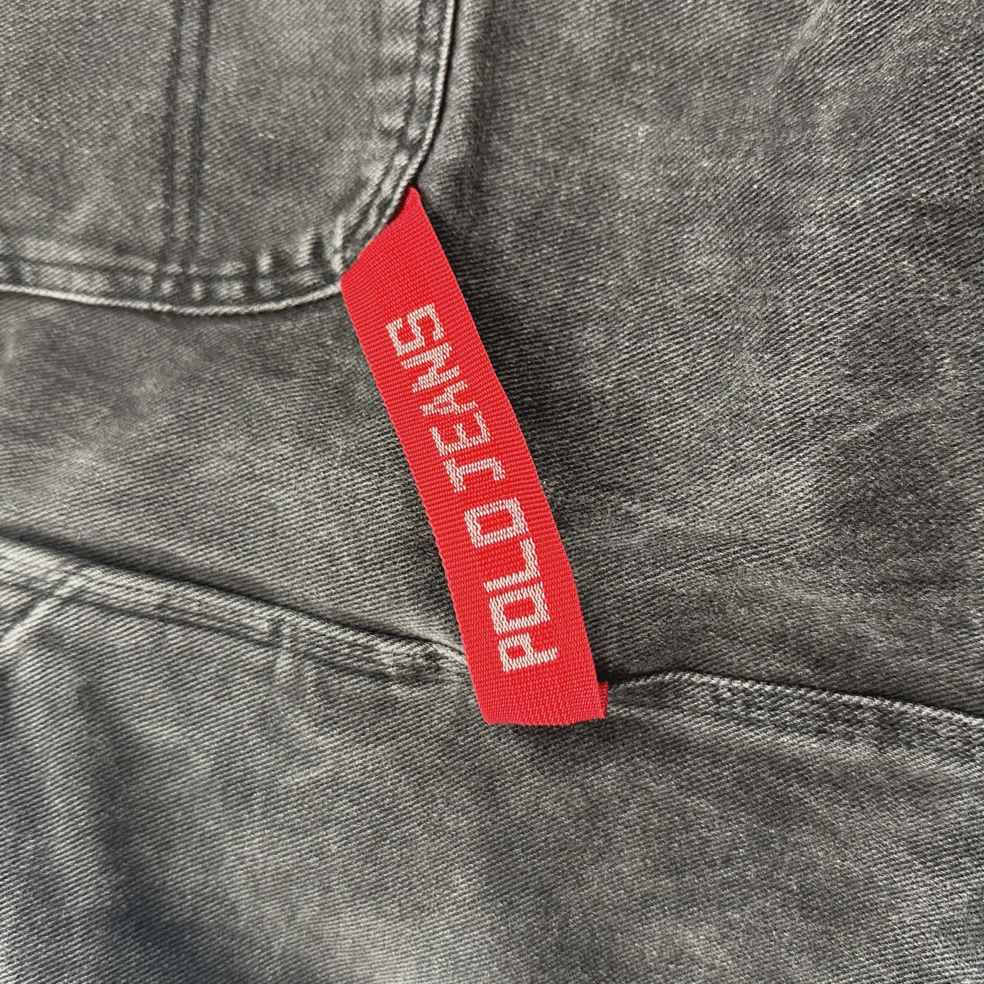 vintage Polo Jeans Co. Ralph Lauren black carpenter denim shorts • Pre-Owned [7273] - photo 4