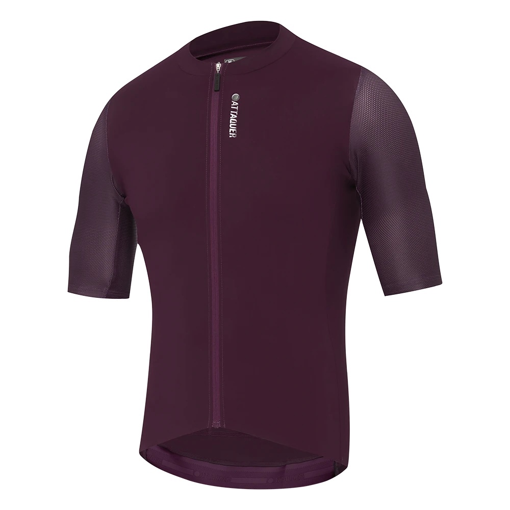 ATQ Mens Race SS Jersey Burgundy