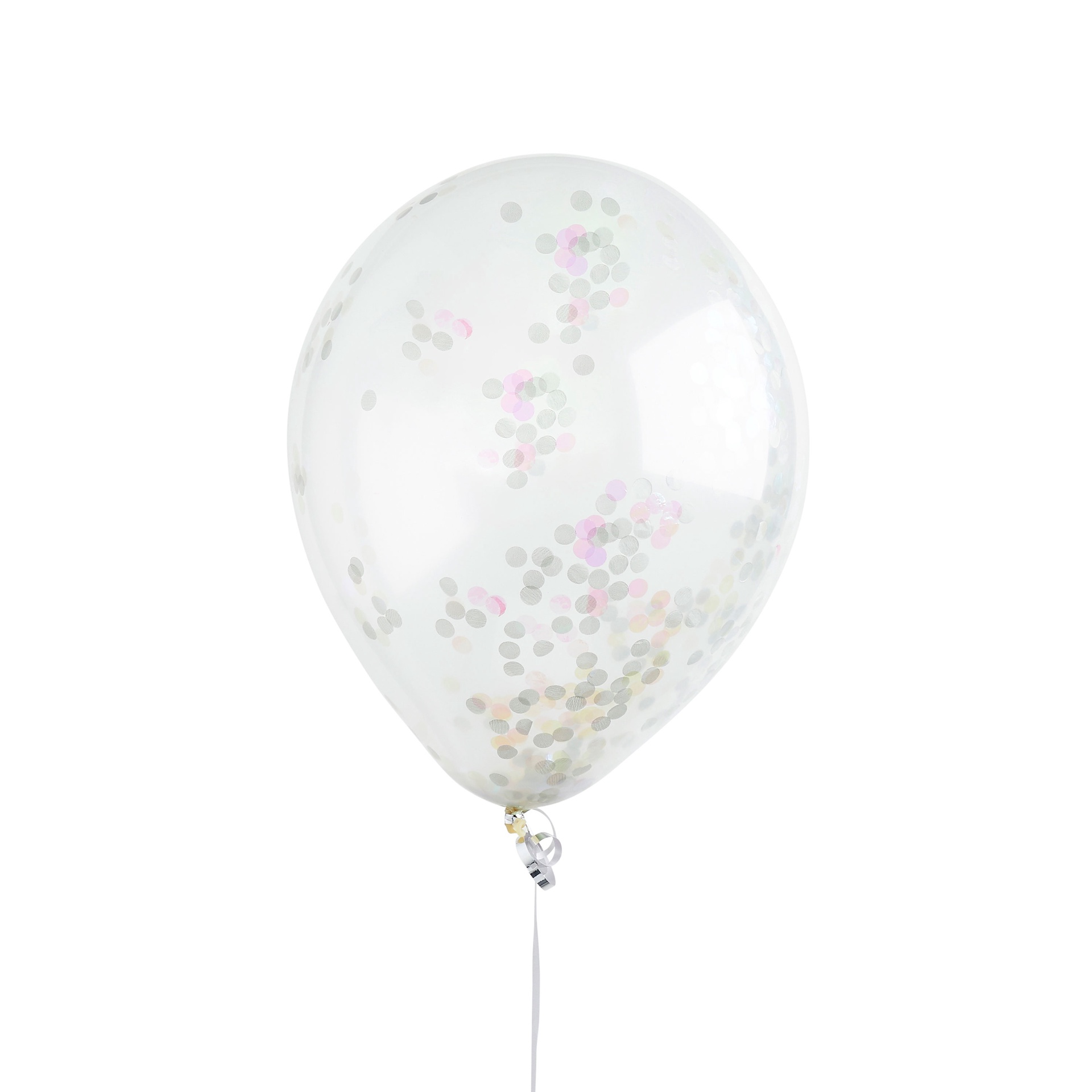Hootyballoo - Confetti 12" Latex Balloons - Pack of 5(Not suitable for Helium)