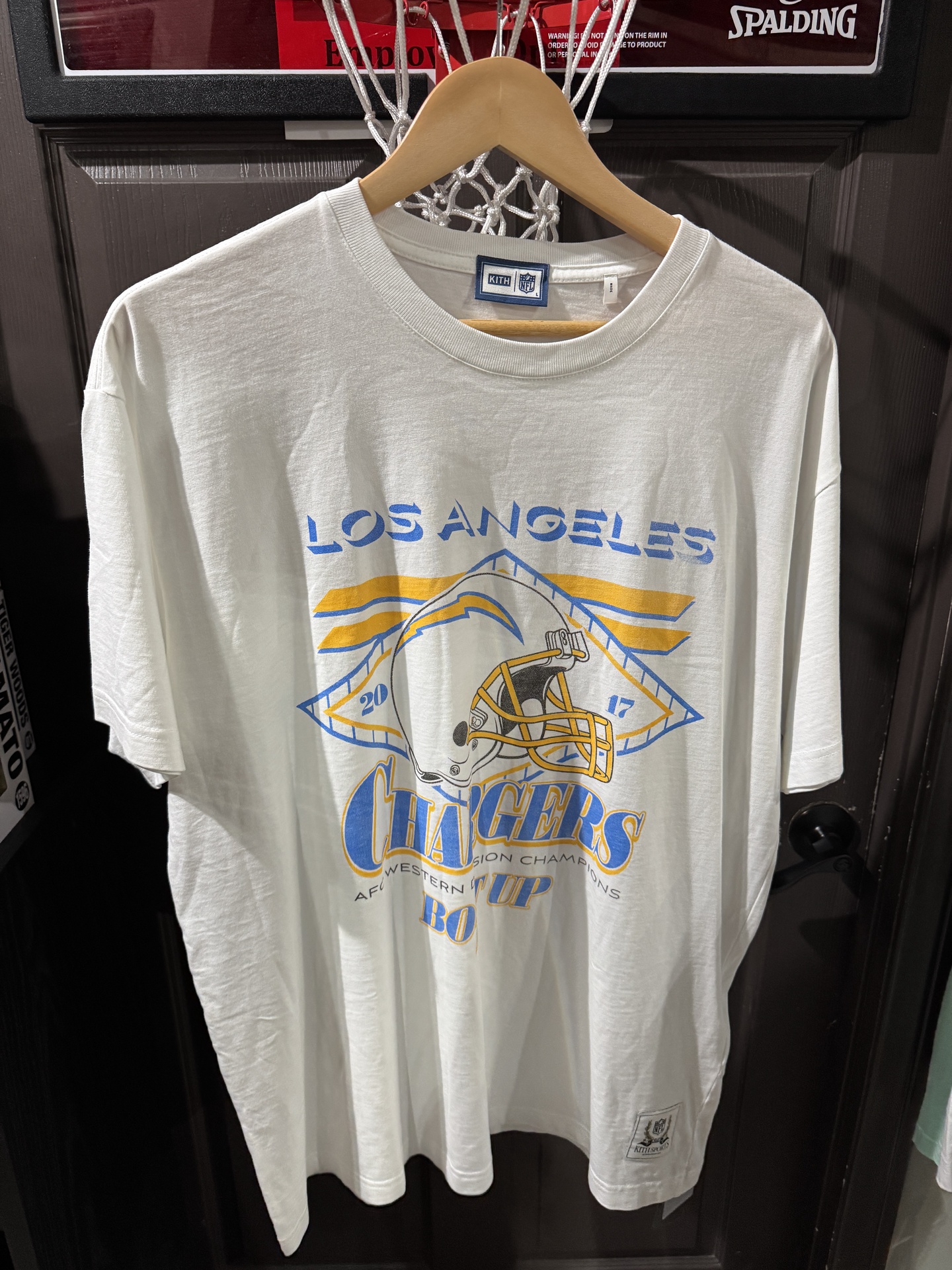 KITH X NFL Chargers Vintage Tee White